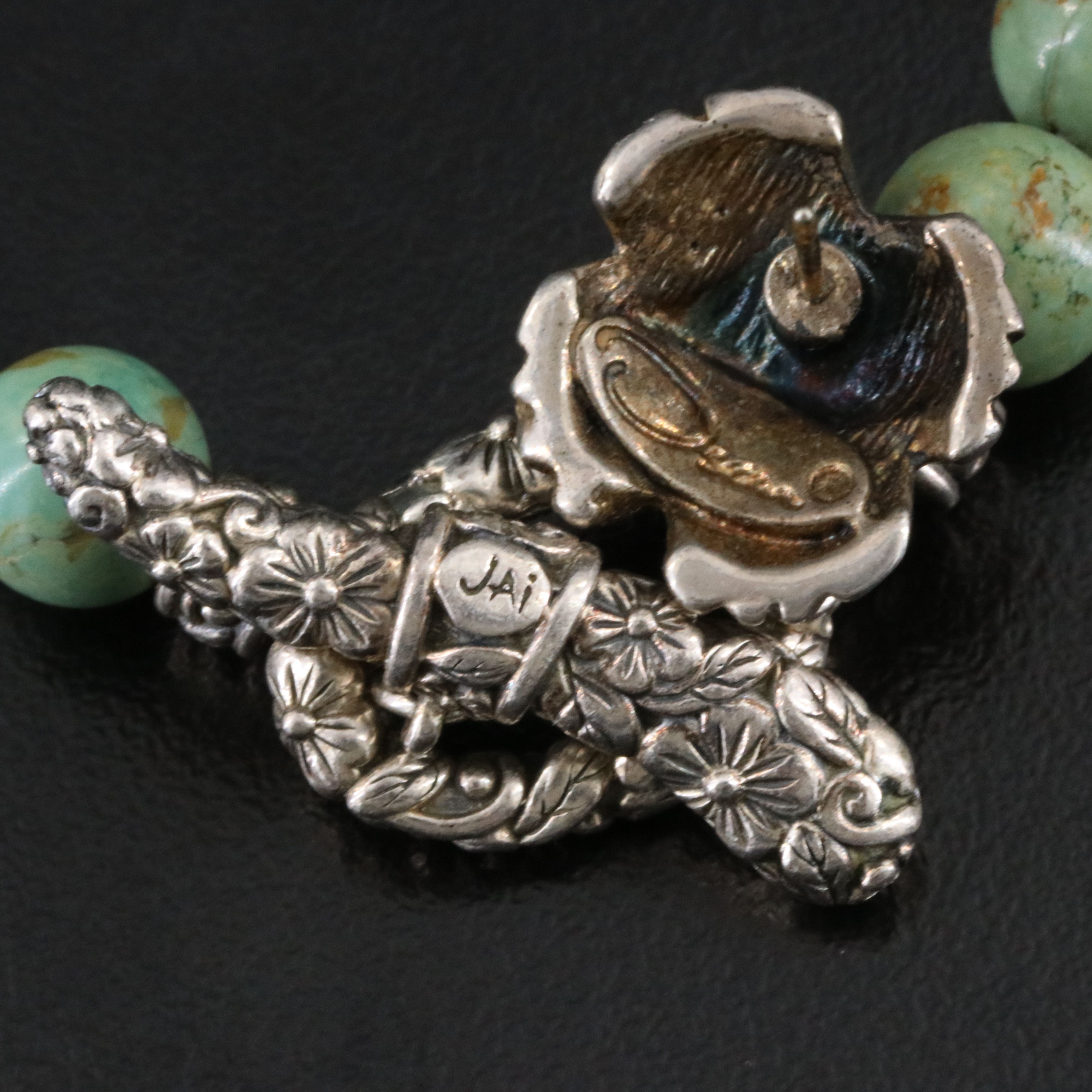 JAI by John Hardy Sterling Turquoise Bracelet with Oscar de la Renta Earrings