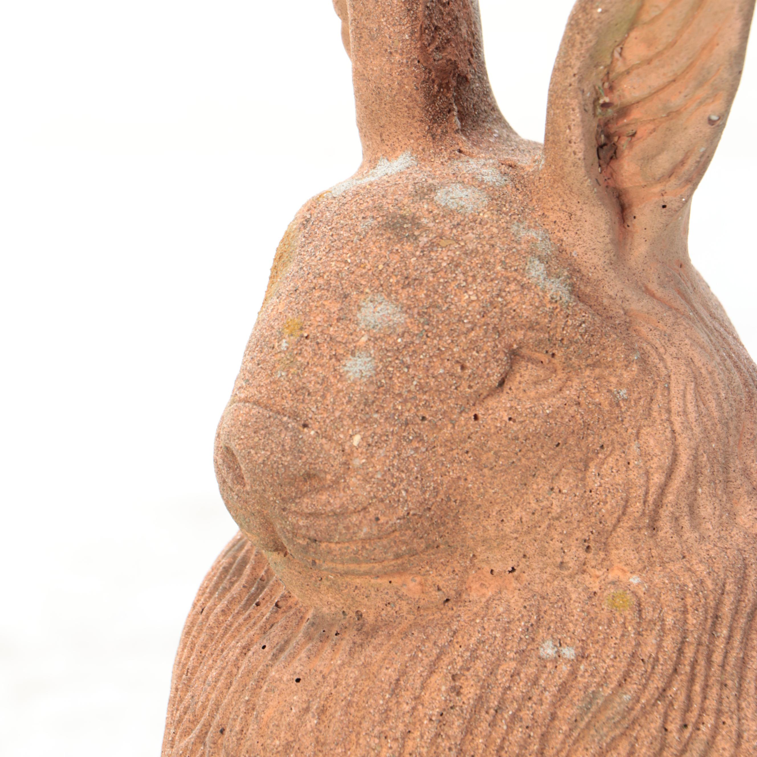 Terracotta Rabbit Garden Statue