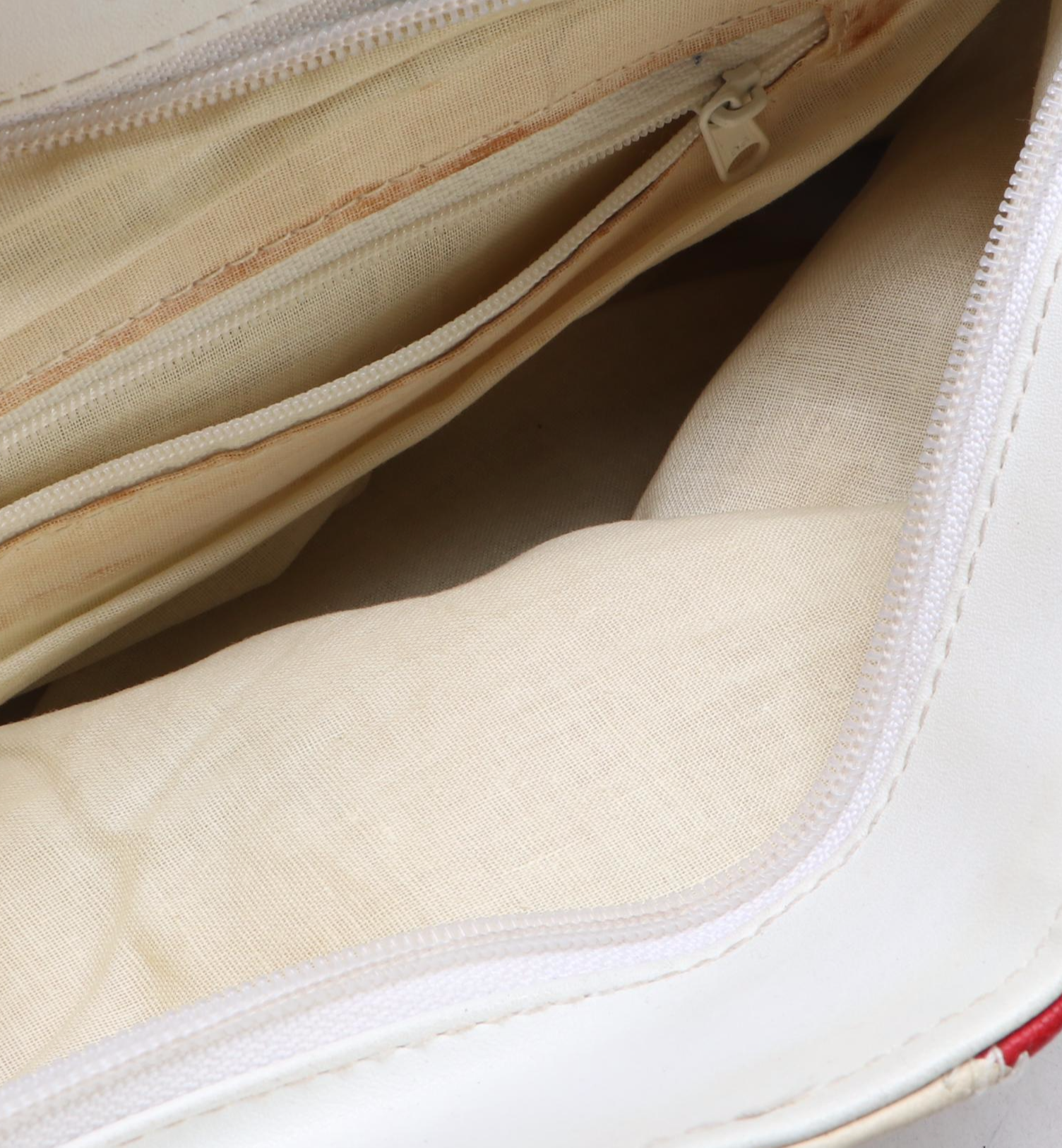 Patchwork Leather Chevron Stitched Shoulder Bag and Wicker Basket Handbag