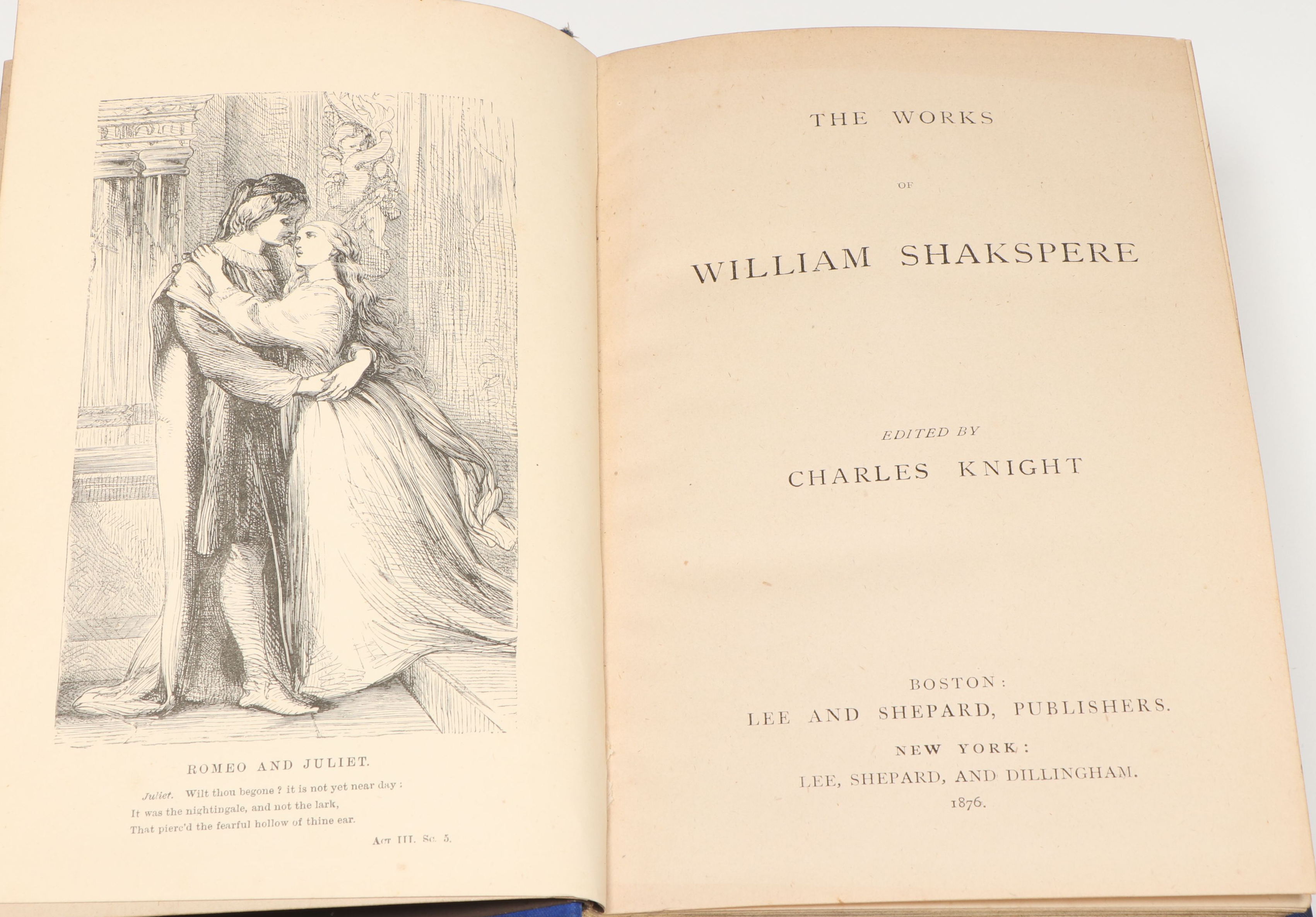 "The Works of William Shakespeare" and "20 Beautiful Stories From Shakespeare"
