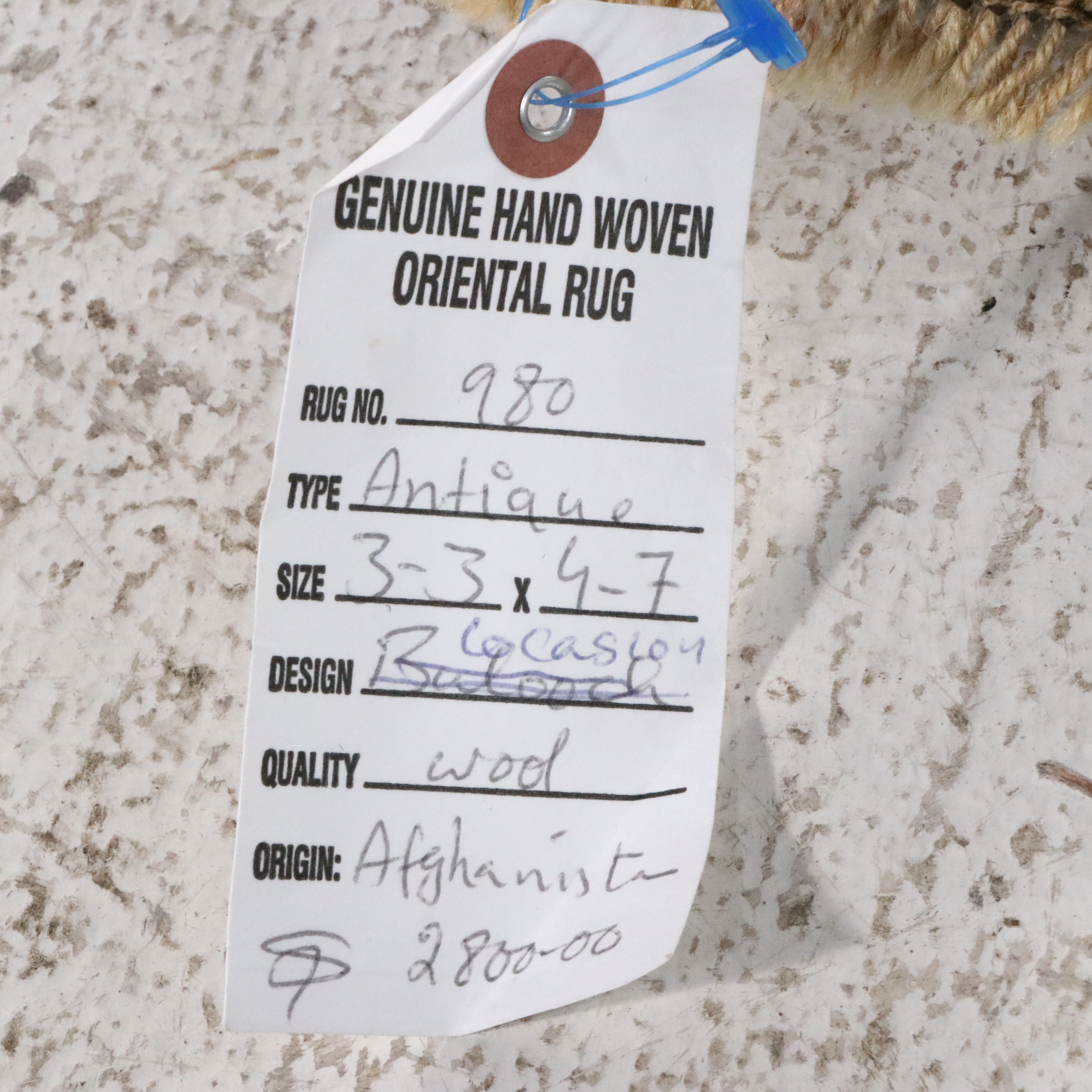 3'3 x 4'8 Hand-Knotted Caucasian Kazak Accent Rug