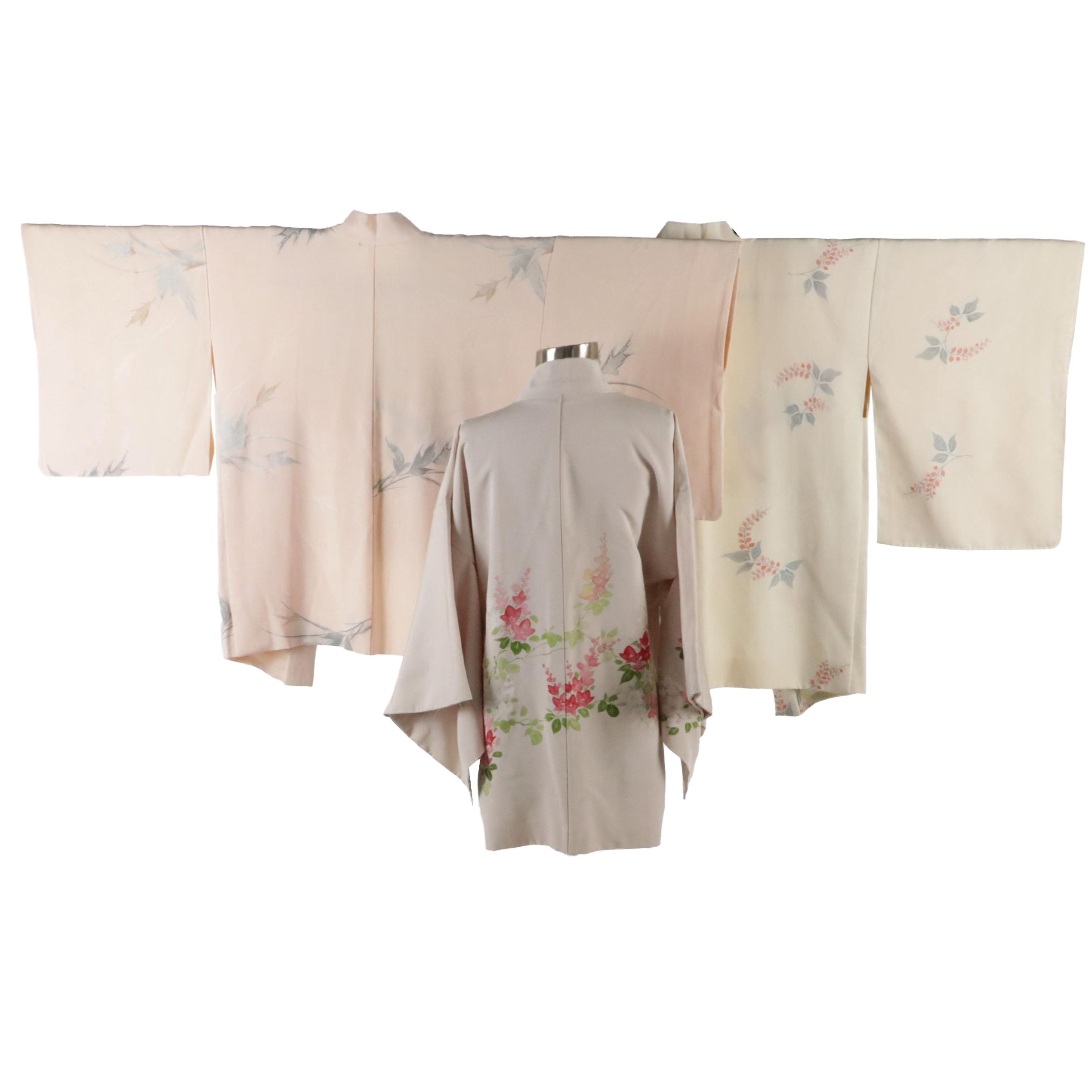 Japanese Haori in Silk with Embroidery