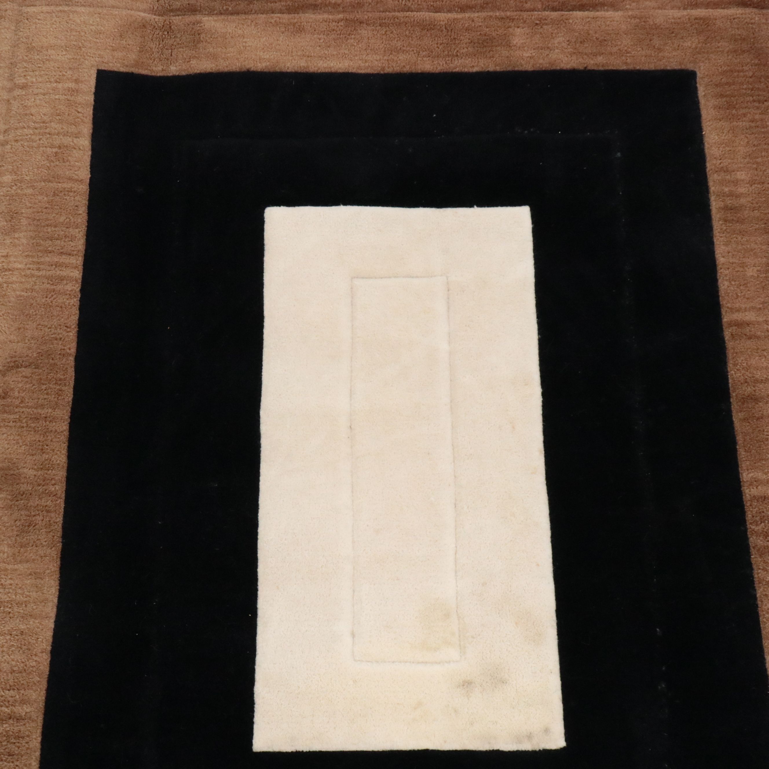 8' x 9'11 Hand-Tufted Color Block Area Rug