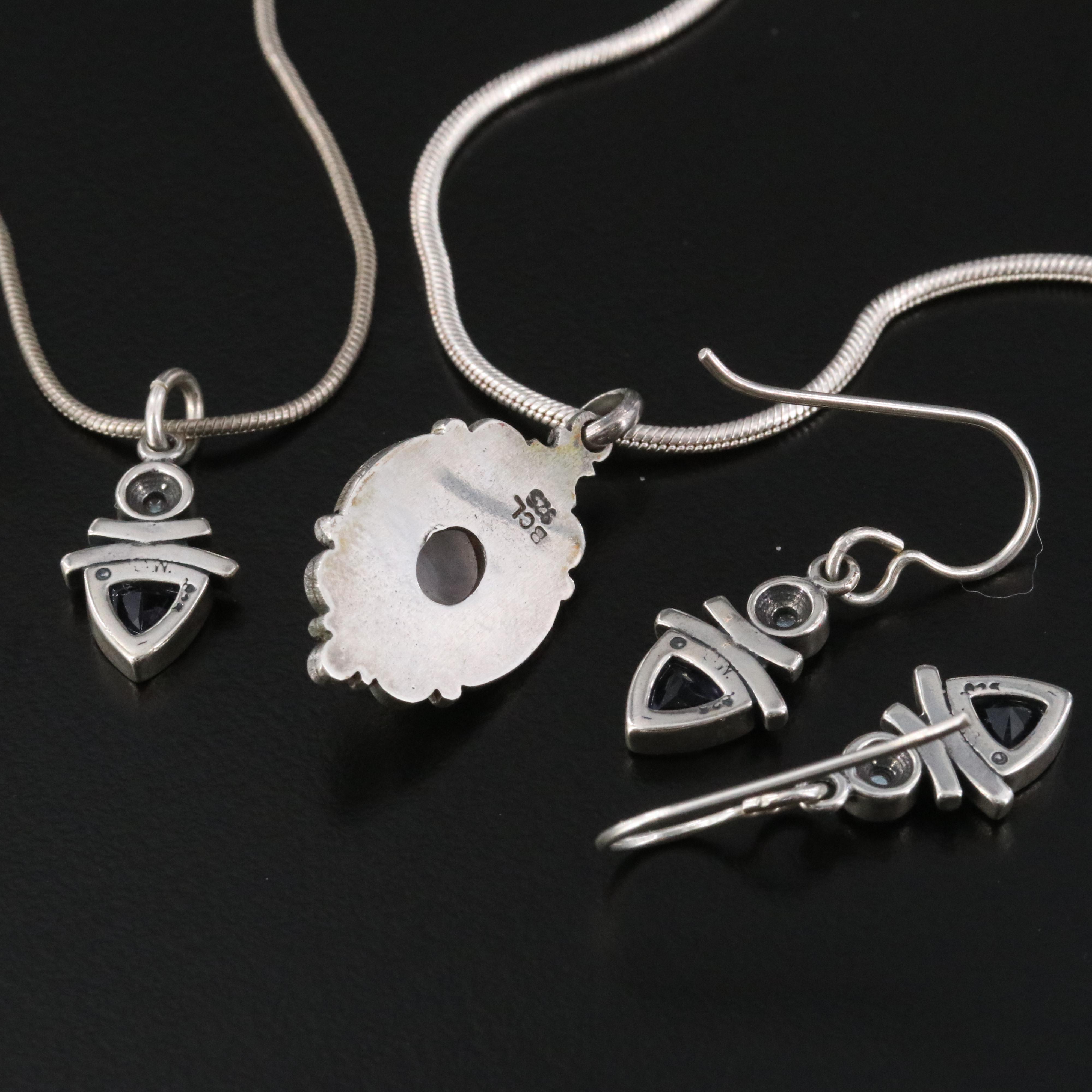 Sterling Artisan Style Necklaces and Earrings