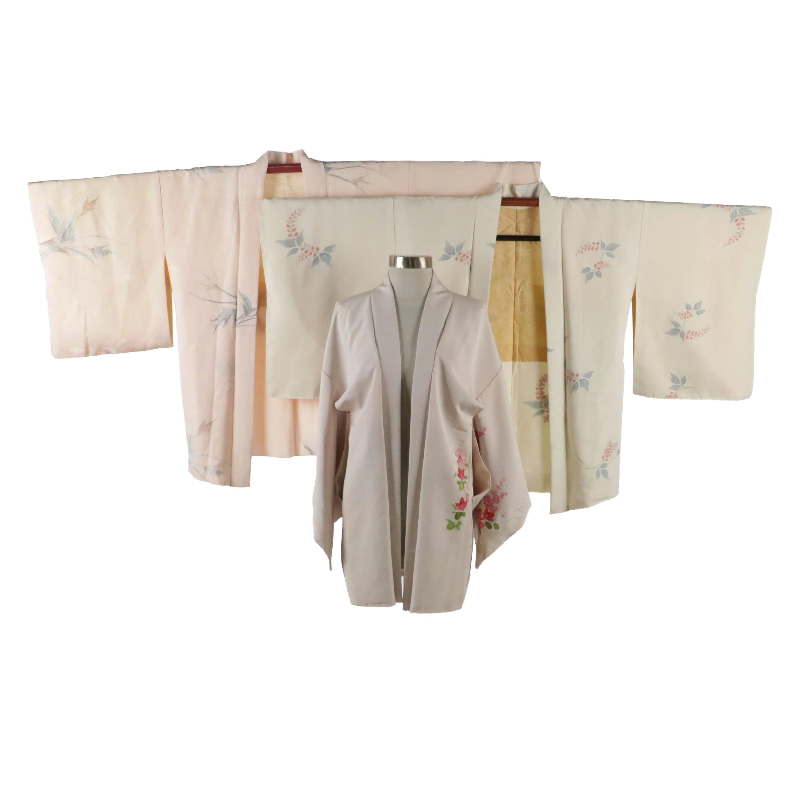 Japanese Haori in Silk with Embroidery