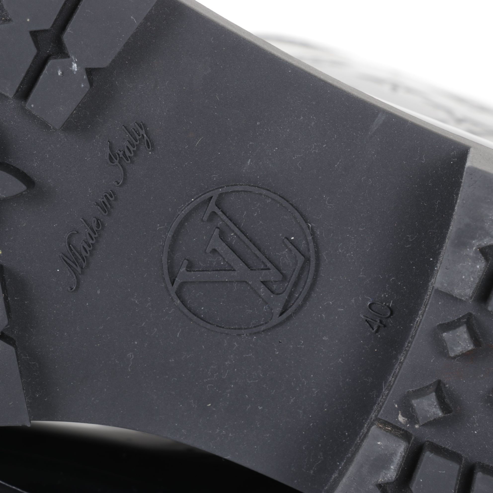 Louis Vuitton Black Monogram Rubber Rain Boots in Box, EU Size 40