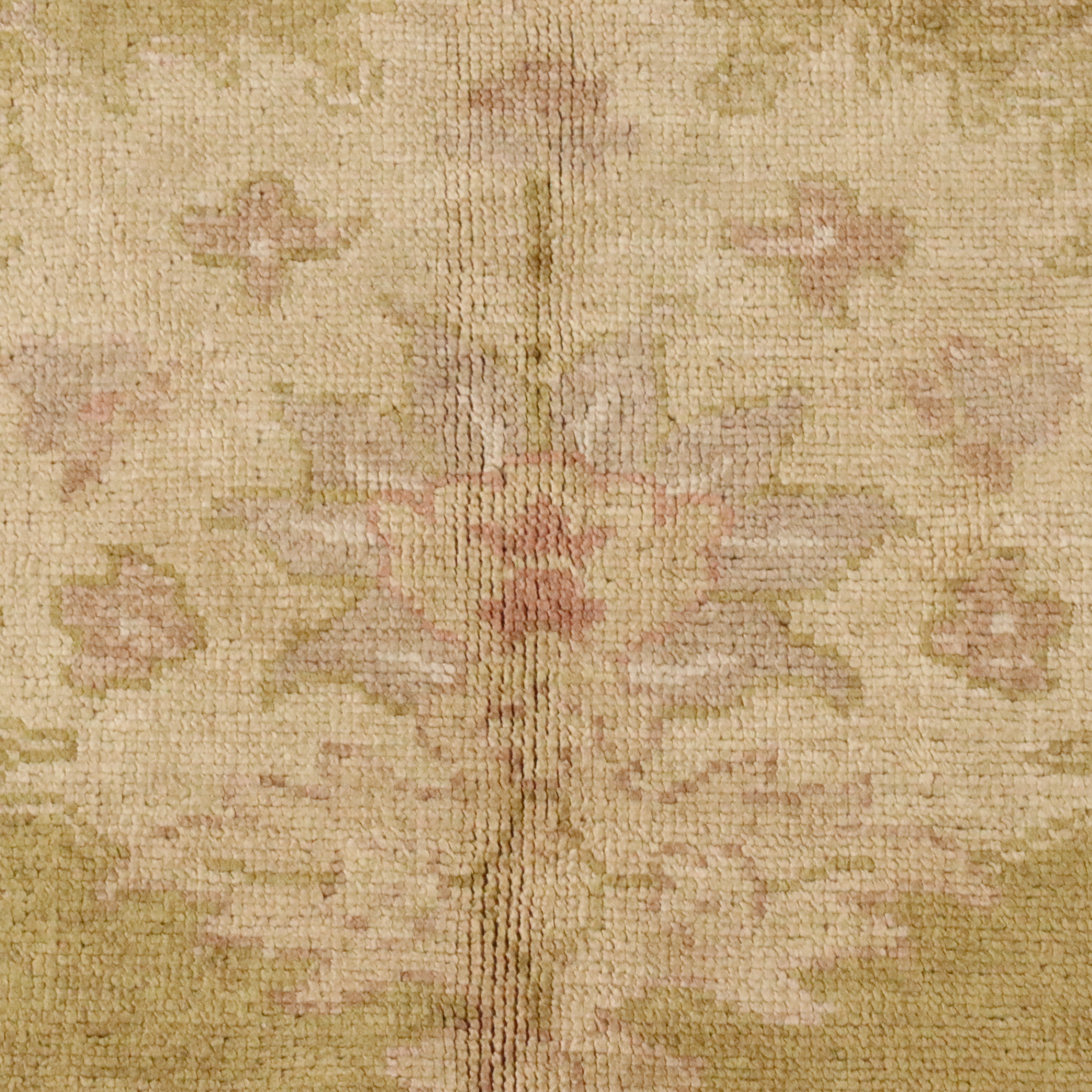 9'1 x 12'2 Hand-Knotted Turkish Oushak Room-Sized Rug