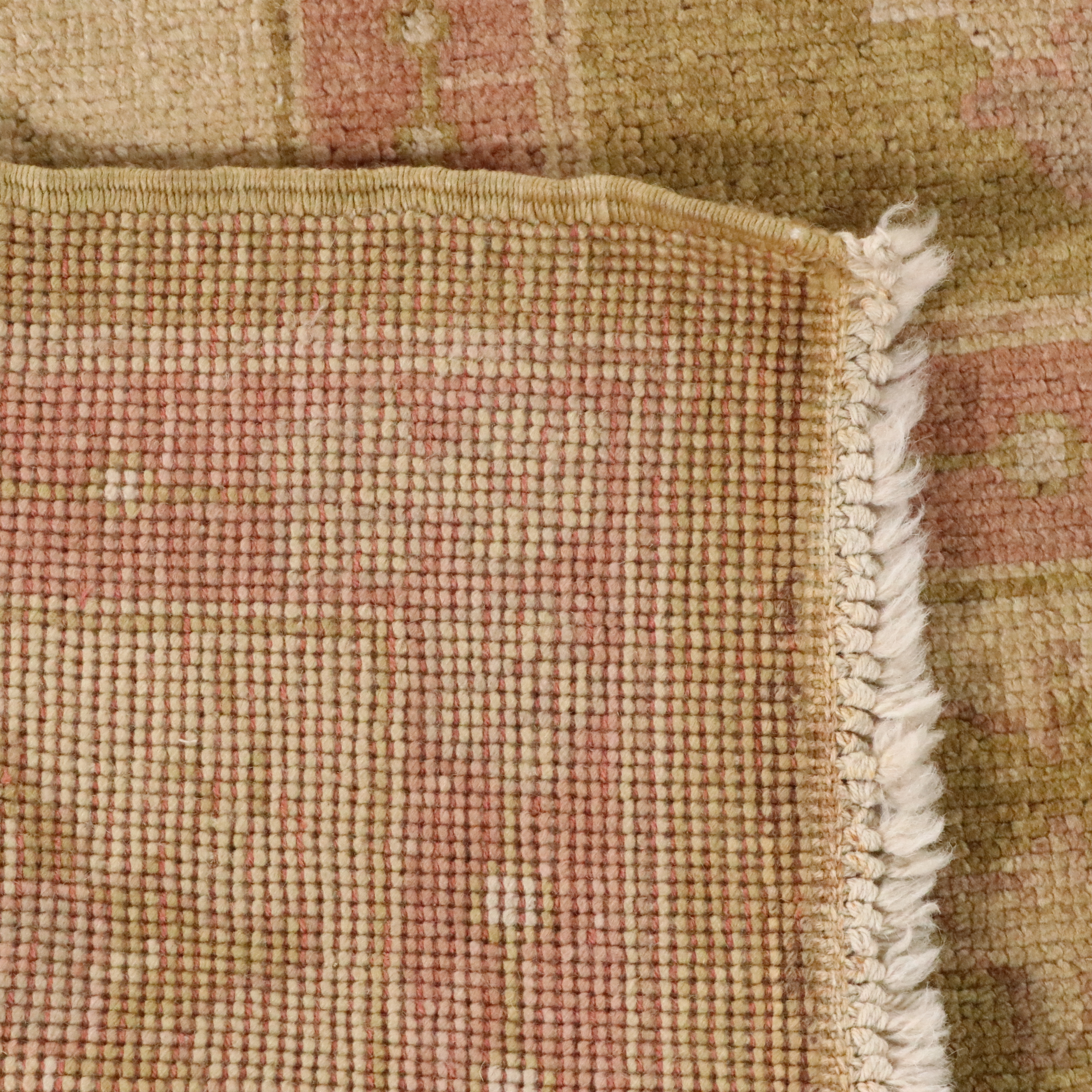 9'1 x 12'2 Hand-Knotted Turkish Oushak Room-Sized Rug