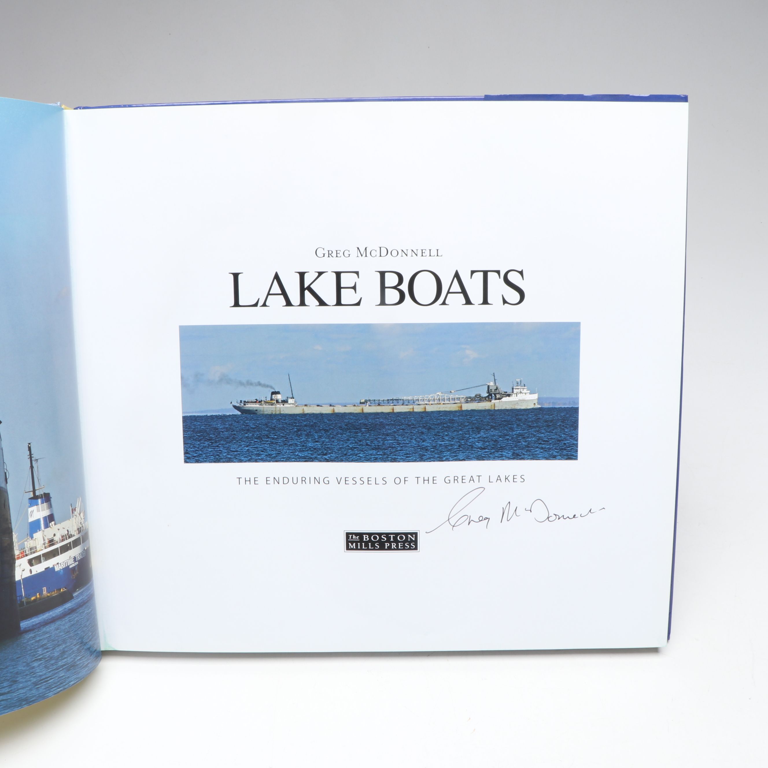 Signed "Lake Boats" by Greg McDonnell and More Books