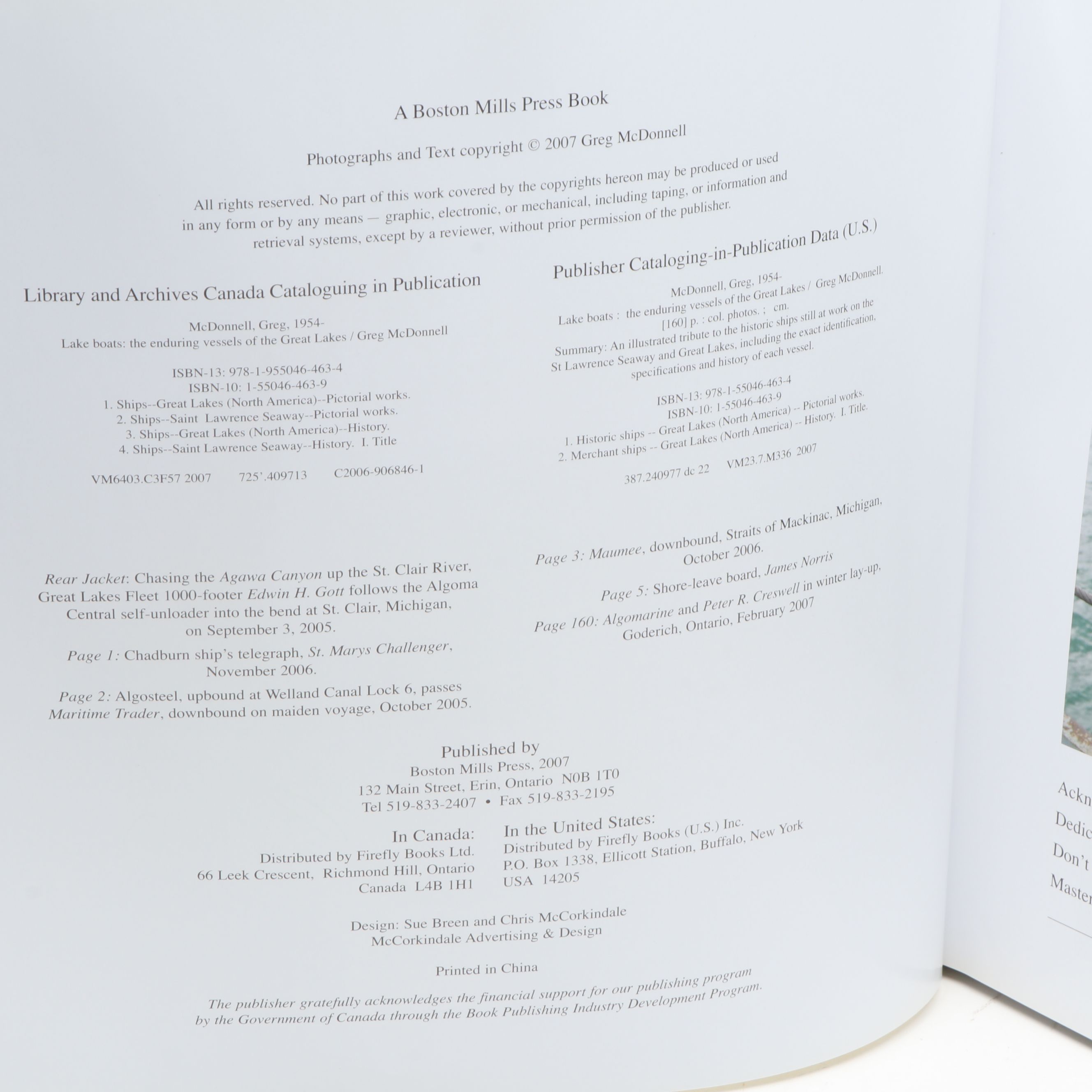 Signed "Lake Boats" by Greg McDonnell and More Books