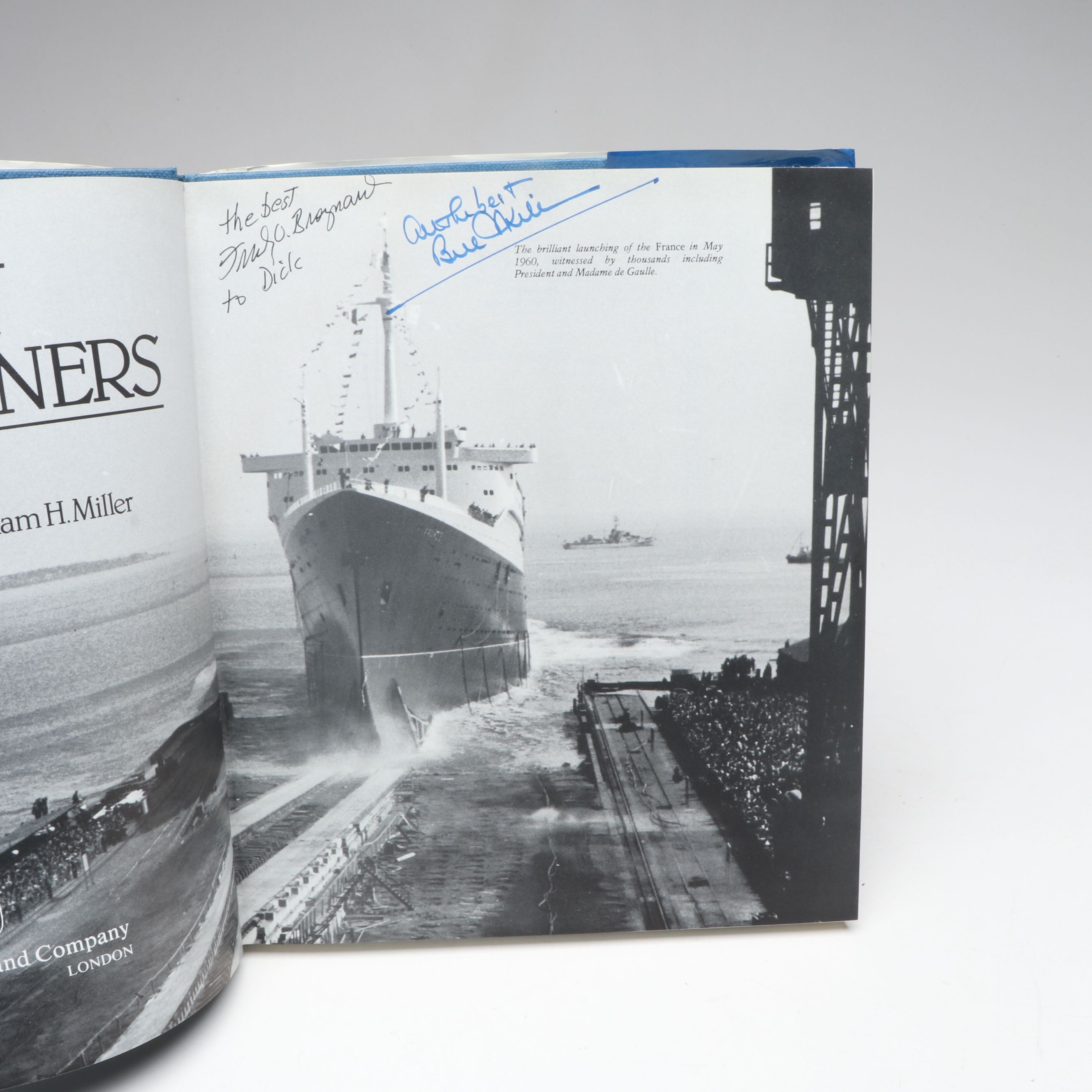 Double Signed "Fifty Famous Liners" by Braynard and Miller with More Books