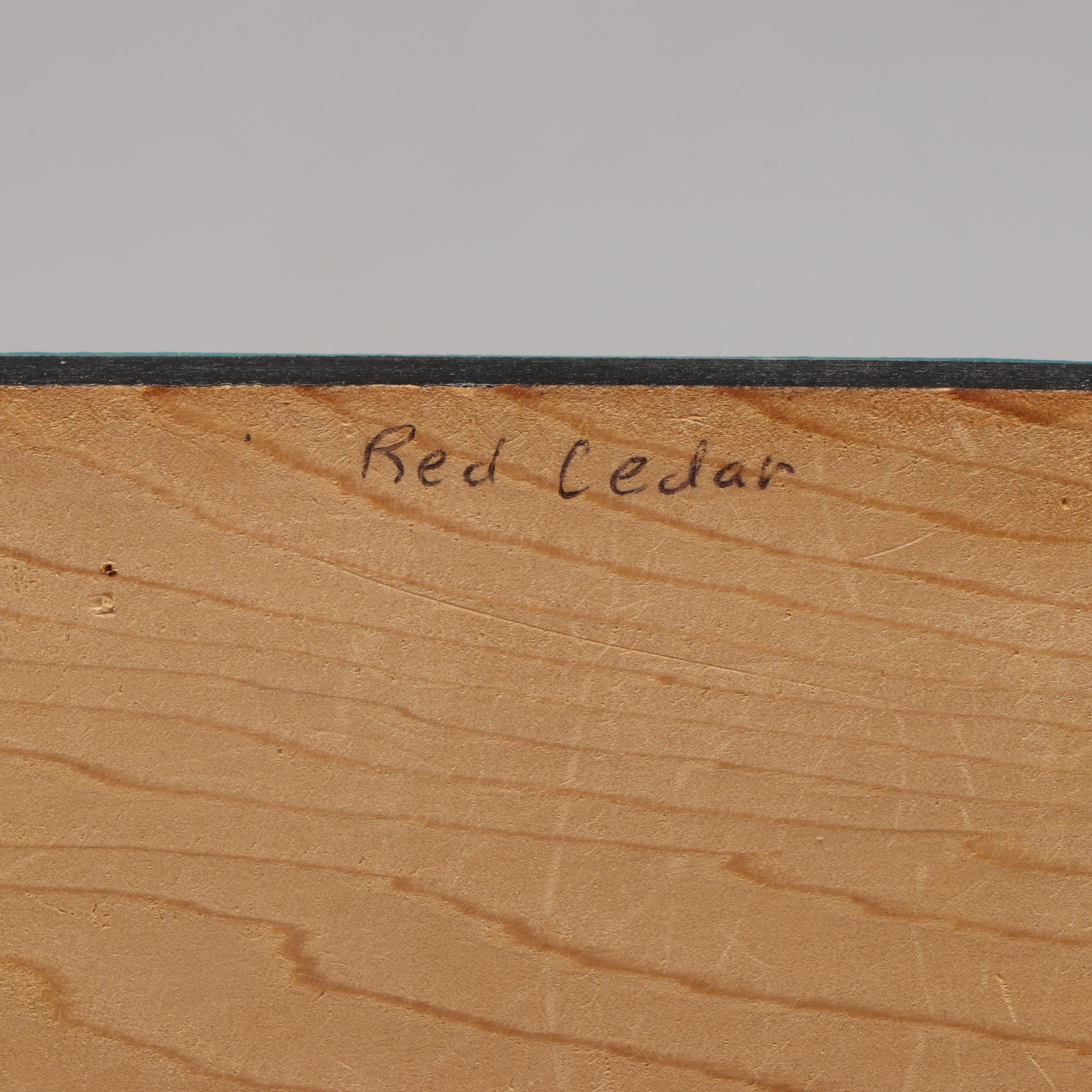 Rose Albert Carved and Hand-Painted Red Cedar Eagle and Wolf Box