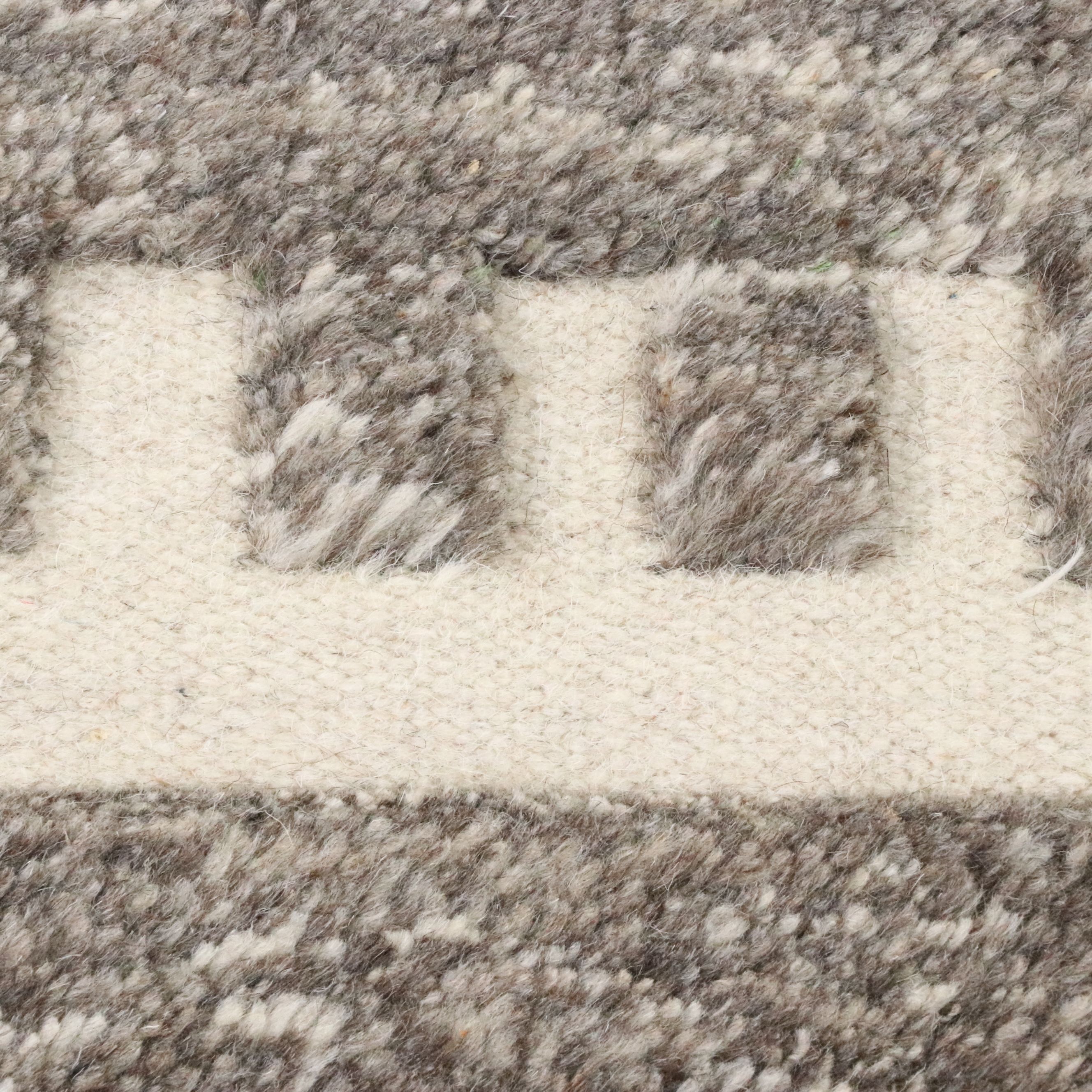 4'11 x 9'2 Handwoven Moroccan Style Mixed Technique Area Rug