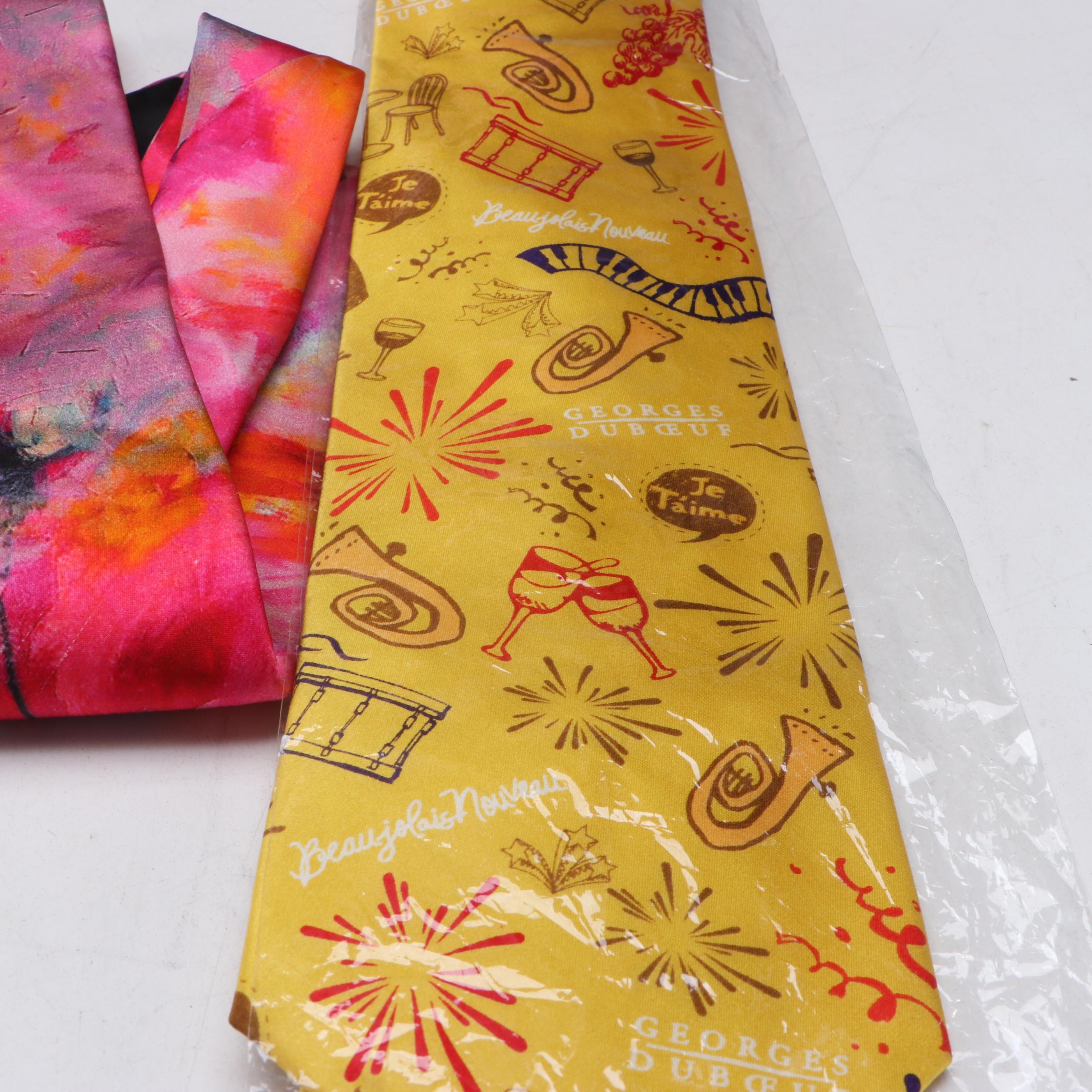 Jean-Robert de Cavel Branded Chef Coats /Totes, Georges Duboeuf Silk Ties, More