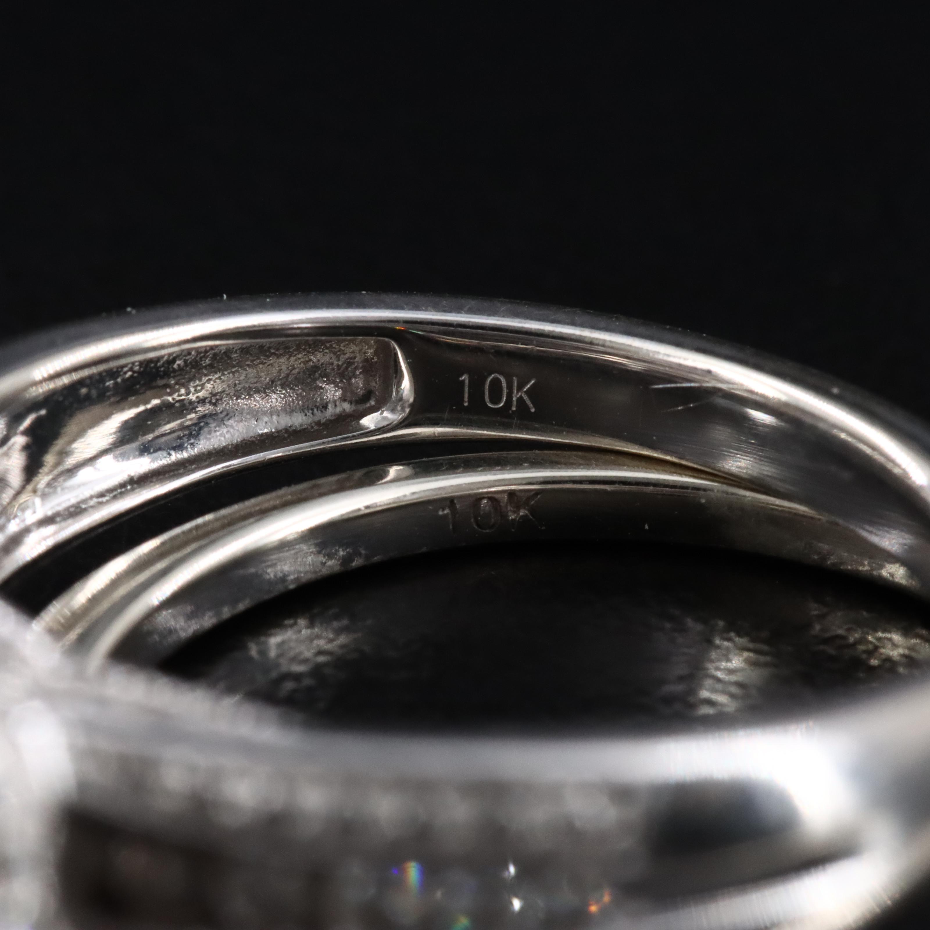 10K 0.59 CTW Diamond Ring Set