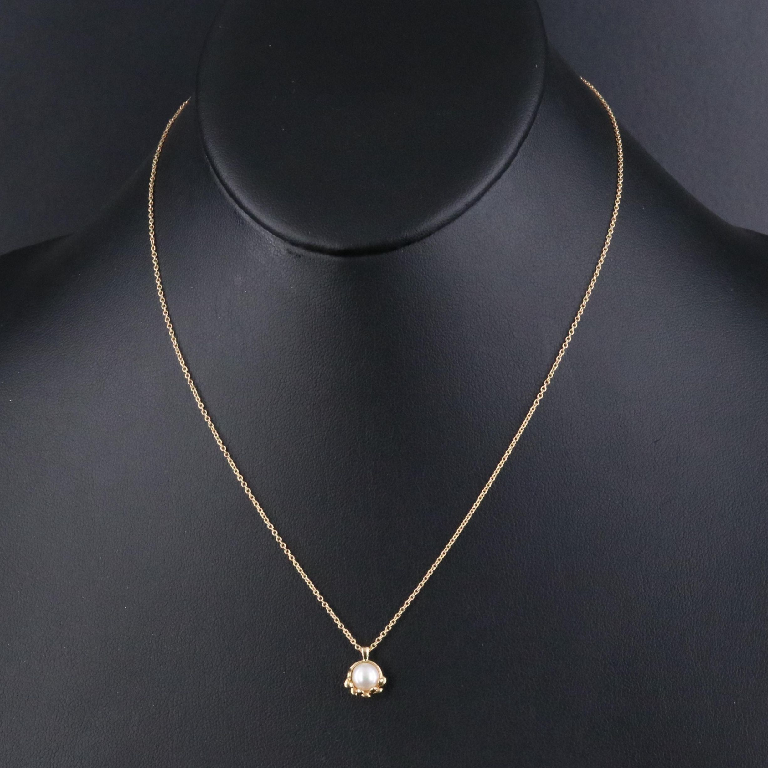 Paloma Picasso for Tiffany & Co. Olive Leaf 18K Pearl Necklace