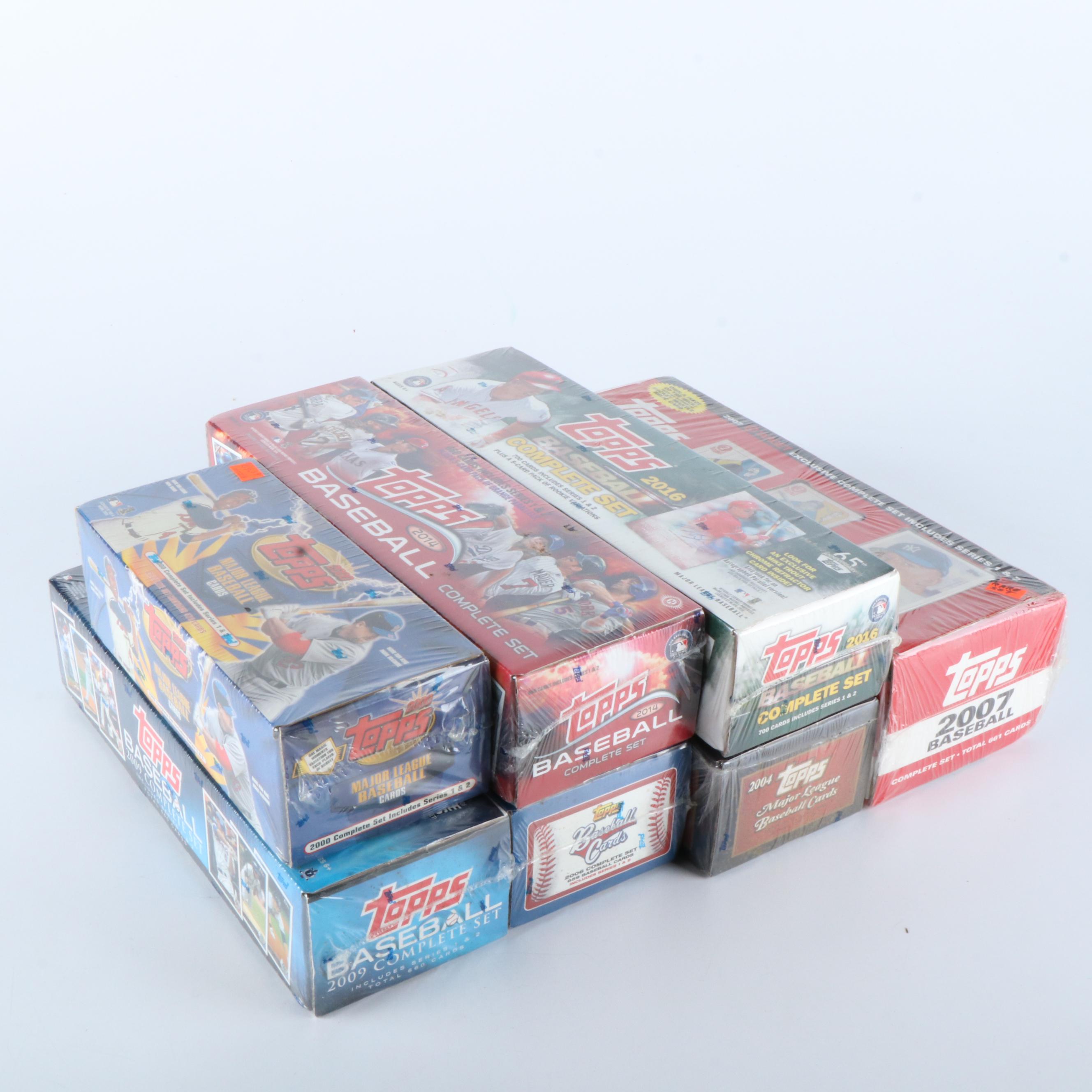 Sealed Topps Baseball Card Sets Featuring Mickey Mantle and More, 2000-2016