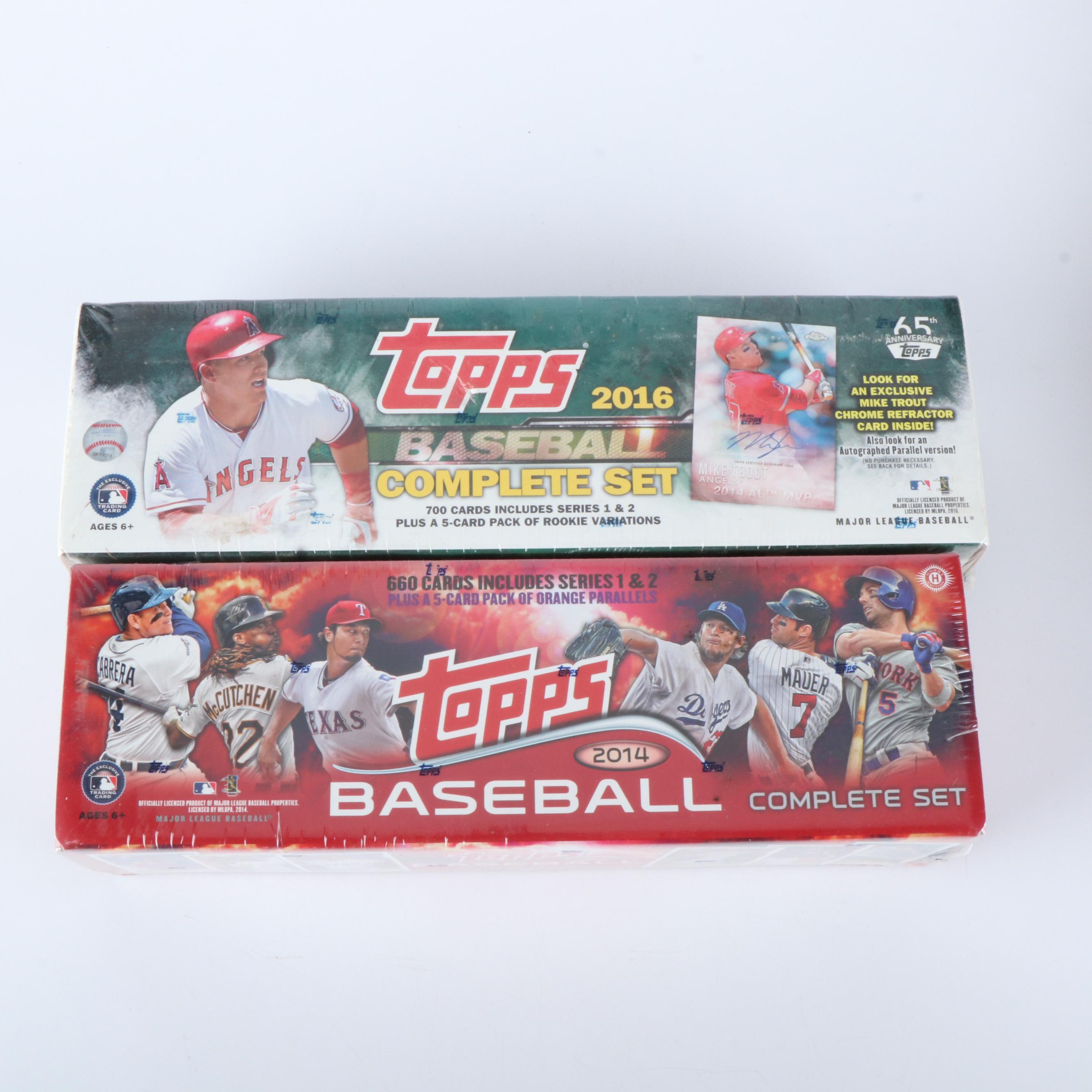 Sealed Topps Baseball Card Sets Featuring Mickey Mantle and More, 2000-2016
