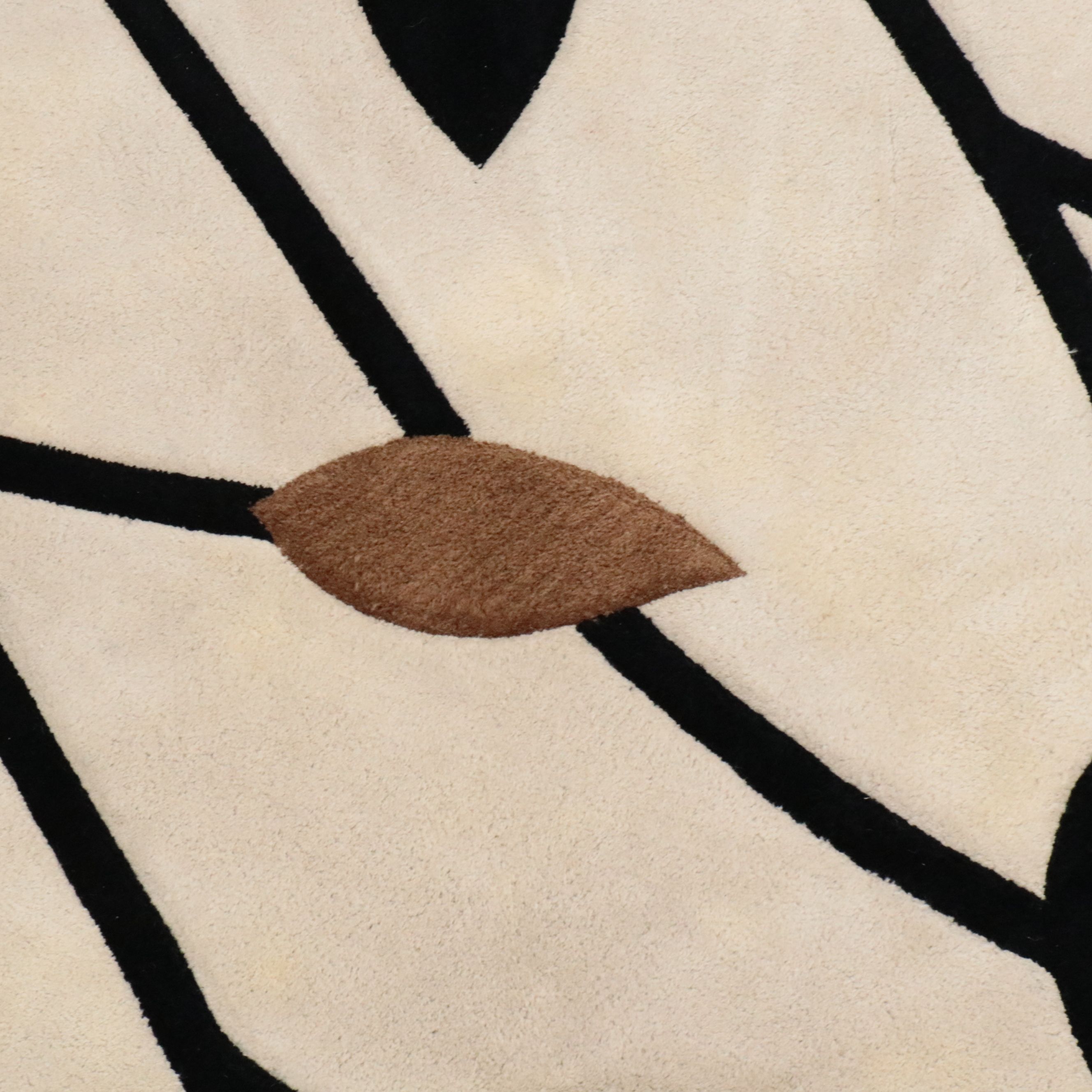 7'10 Hexagonal Hand-Tufted Contemporary Area Rug