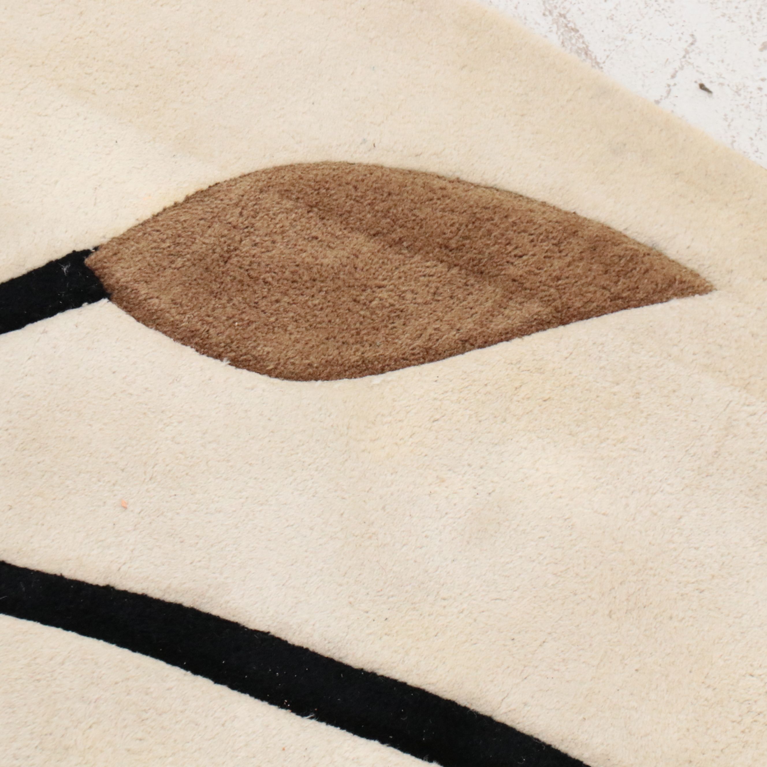 7'10 Hexagonal Hand-Tufted Contemporary Area Rug