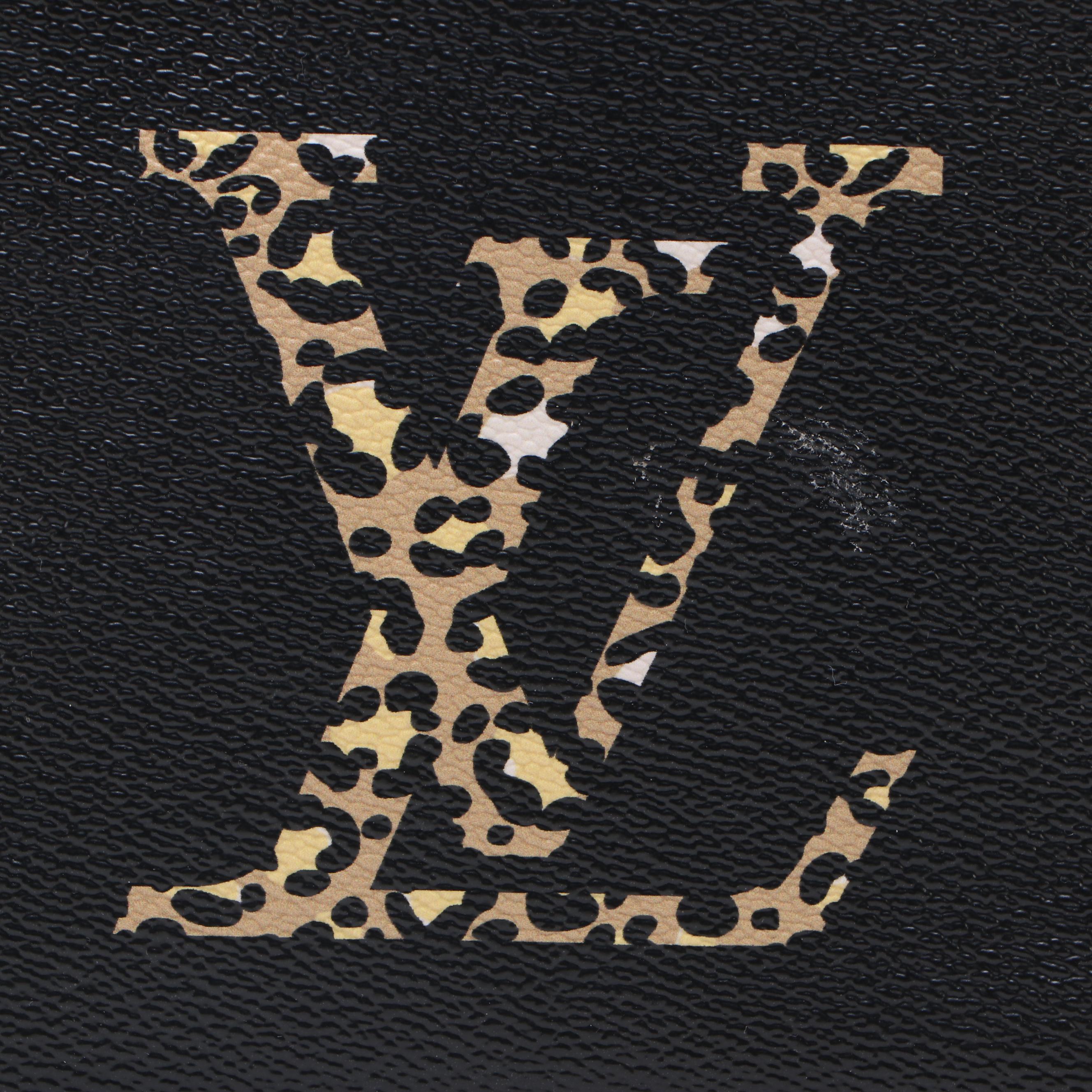 Louis Vuitton Giant Monogram Jungle Double Zip Pochette with Chain Strap