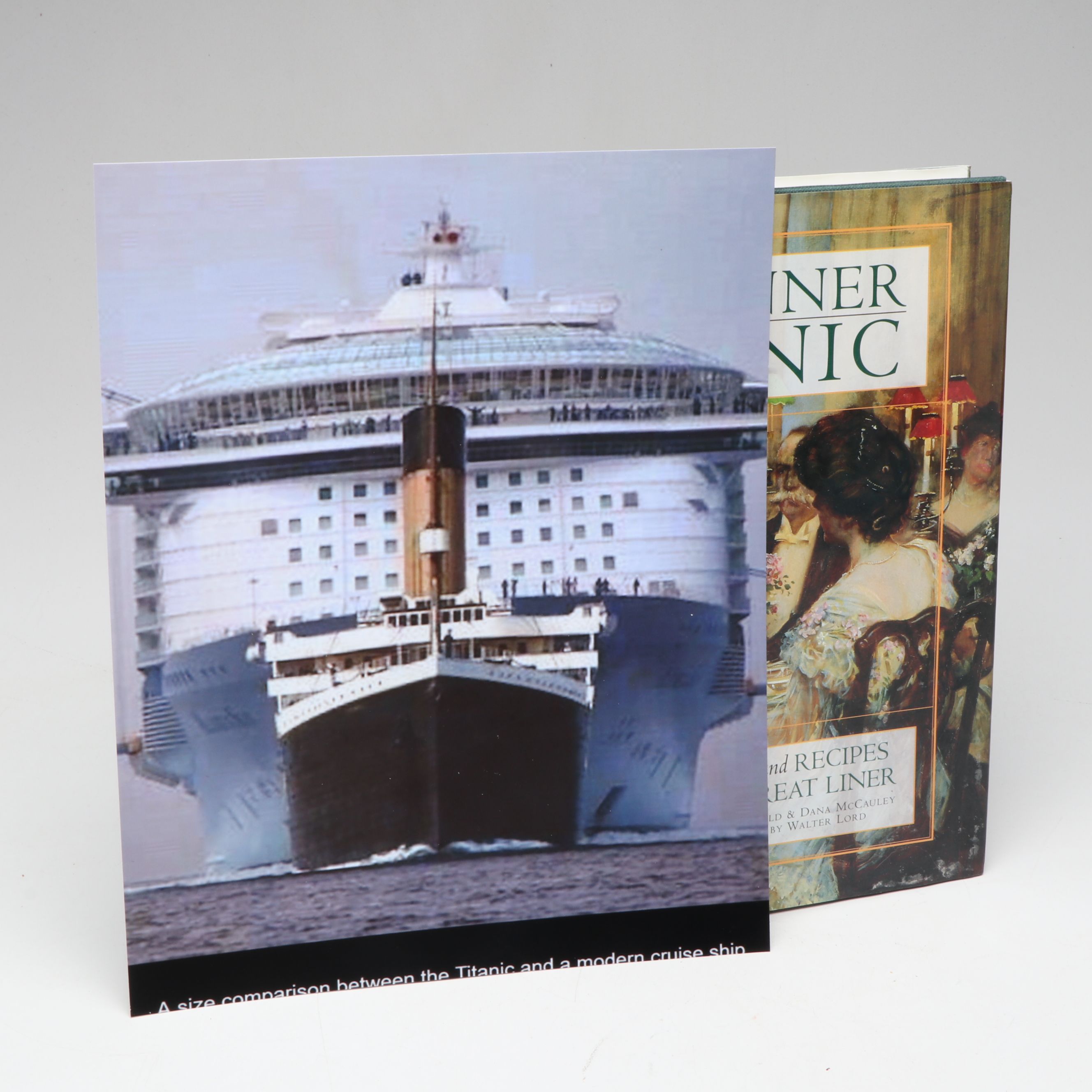 RMS Titanic Replica Captain's Hat, Medals, Model, CD and Book