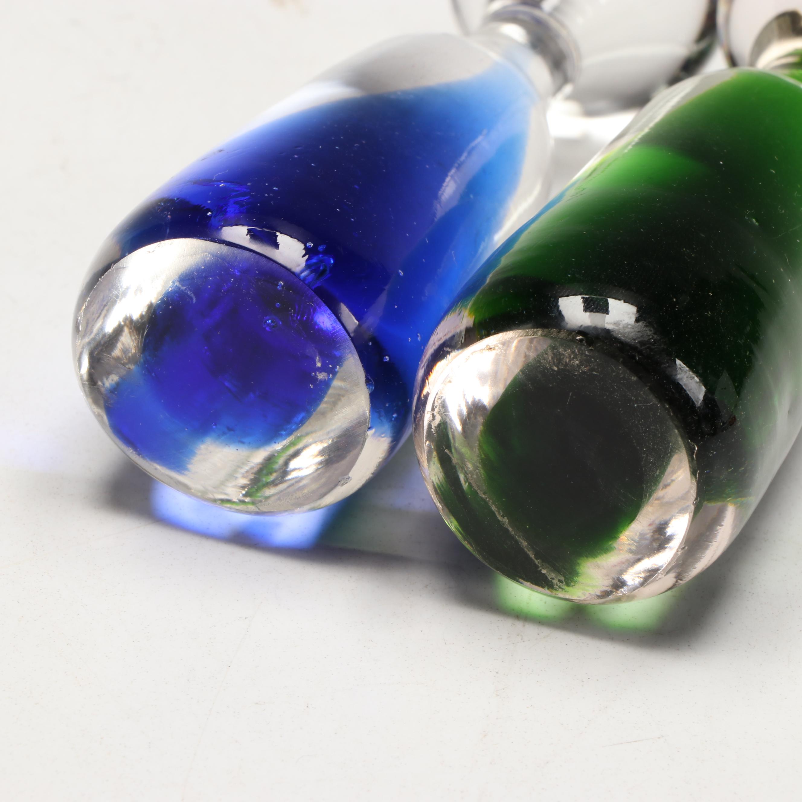 Art Glass Sommerso Vase and Figurines