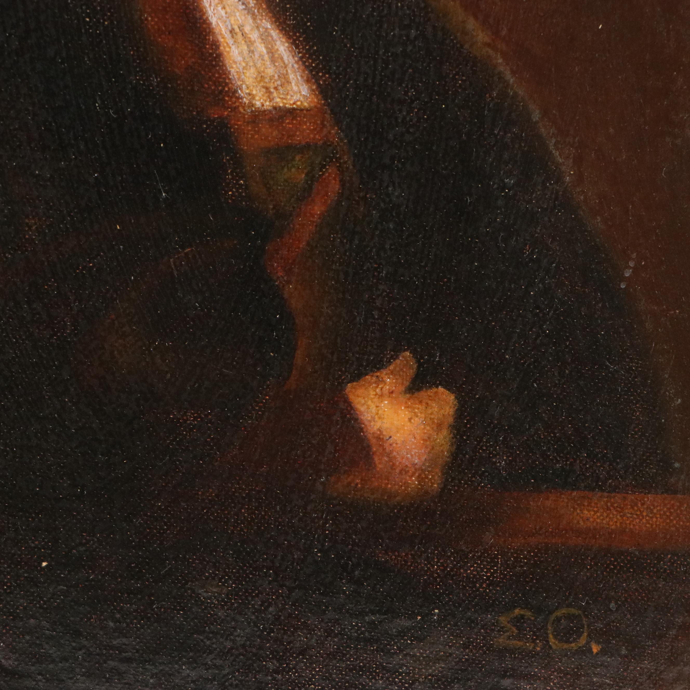 After Rembrandt Oil Painting "Self Portrait at the Age of 34"