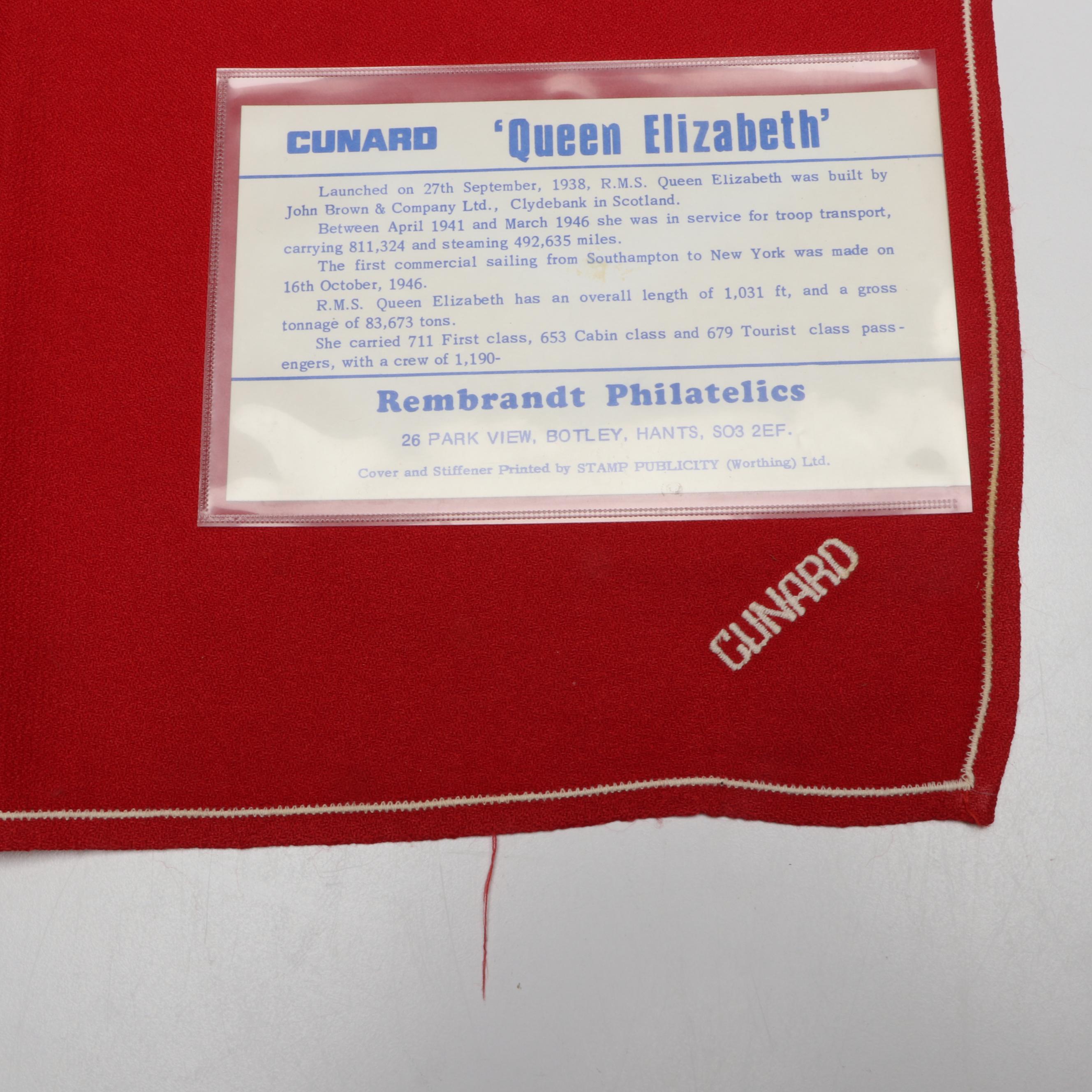 R.M.S. Queen Elizabeth Benson's Candy Tin and First Mate's Hat, More Memorabilia