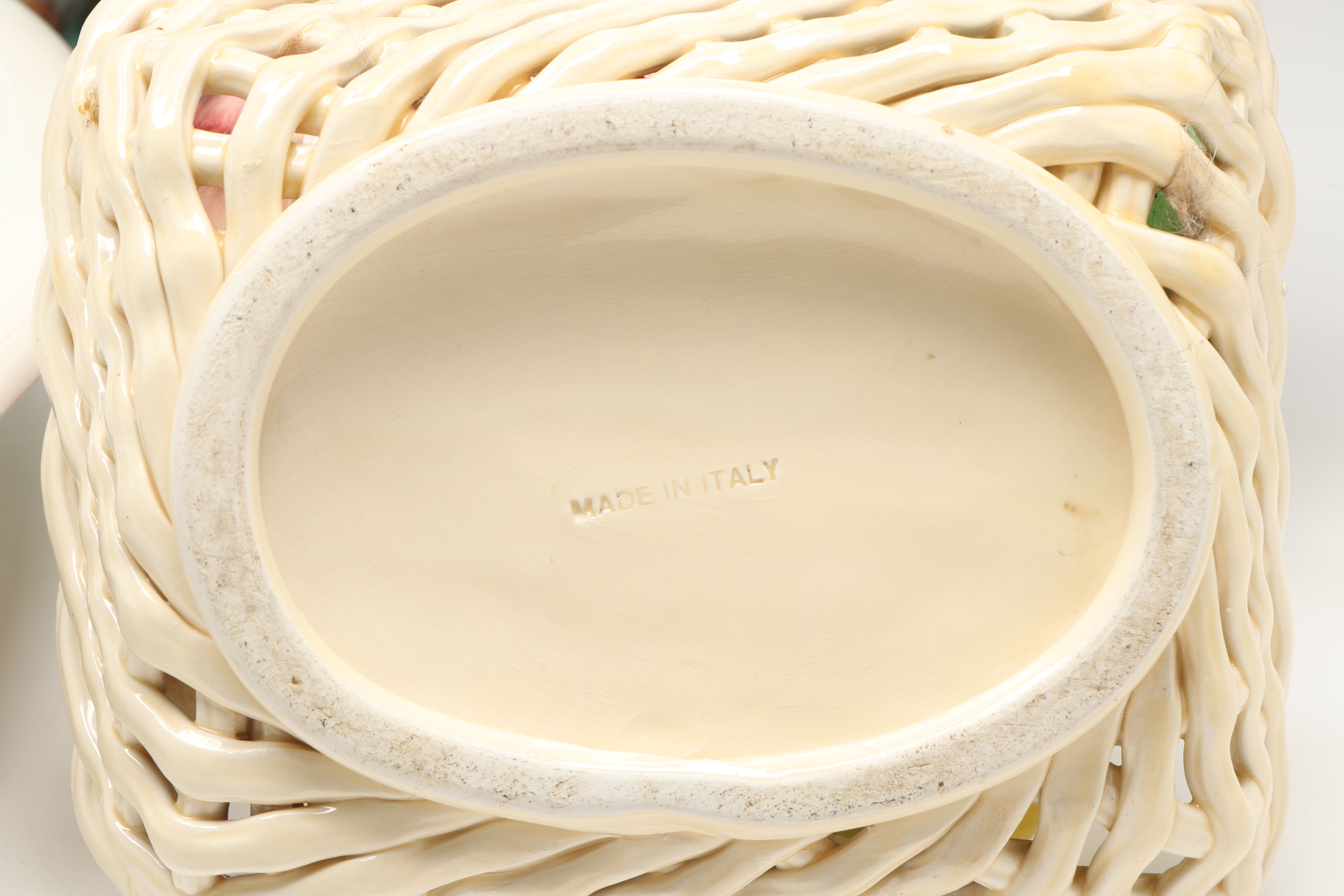 Artist Signed Ceramic Rooster Napkin Holder, Ceramic Pitcher, and More Tableware