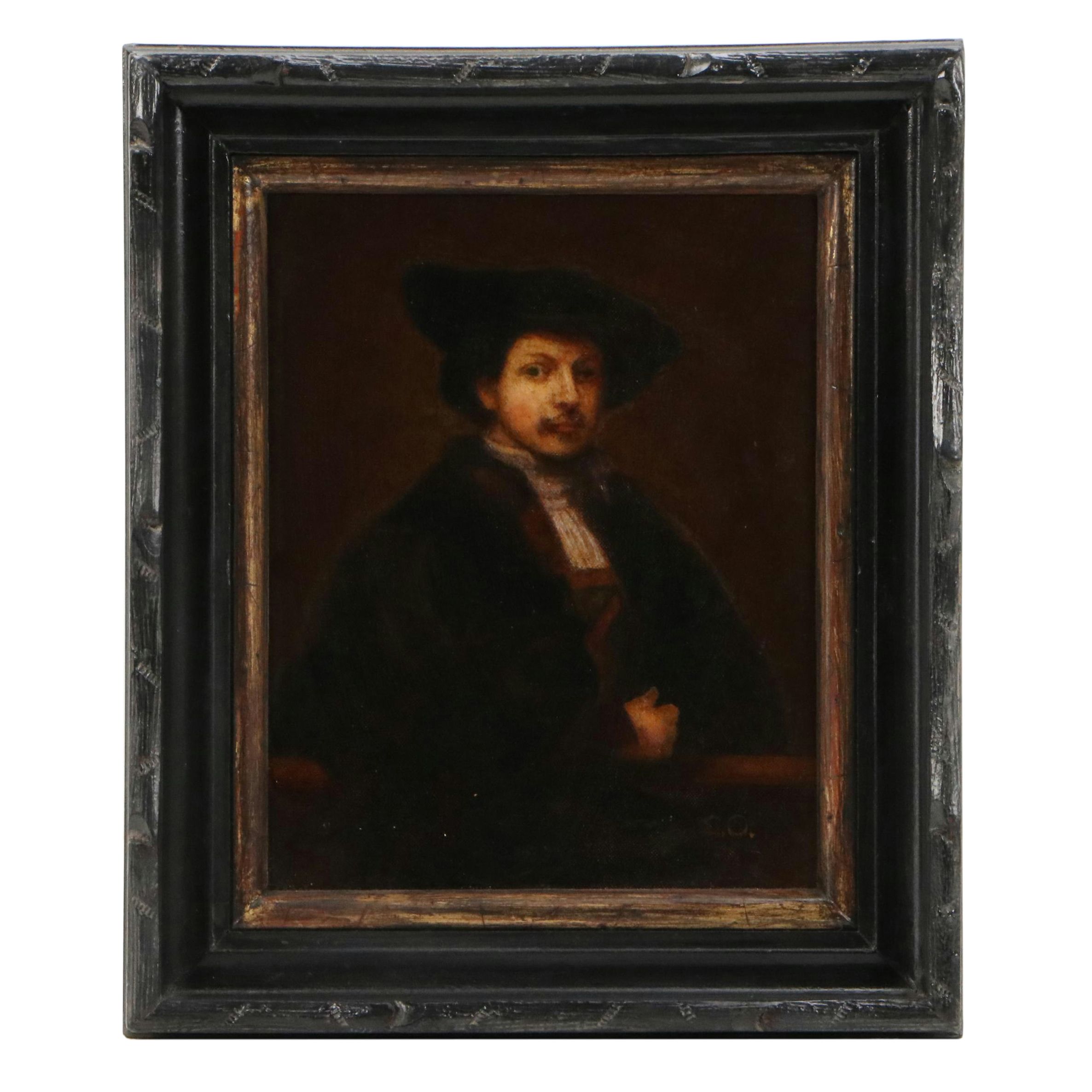 After Rembrandt Oil Painting "Self Portrait at the Age of 34"