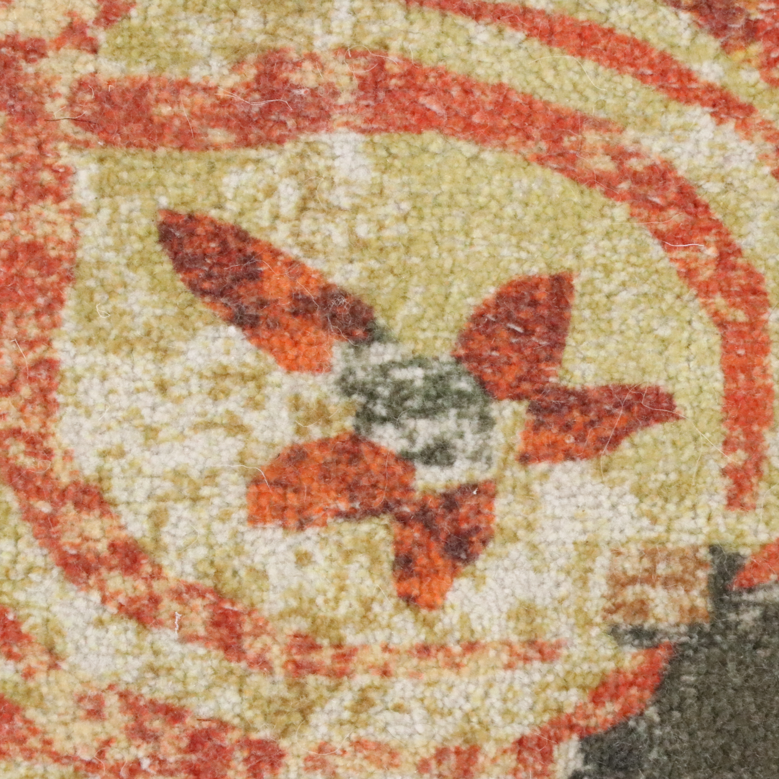 5'1 x 6' Hand-Knotted Indian Contemporary Area Rug