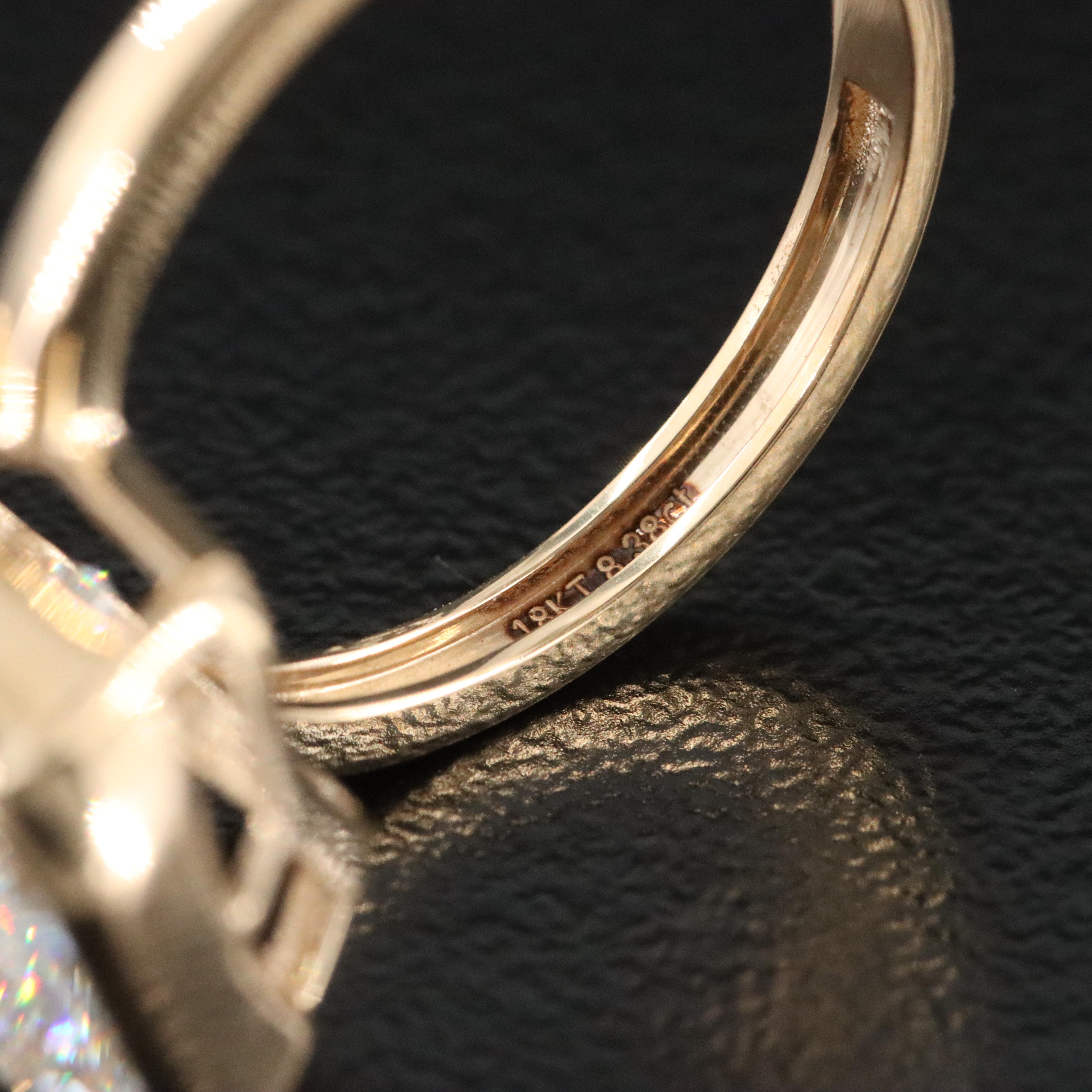 18K 8.38 CT Lab Grown Diamond Solitaire Ring with IGI Report