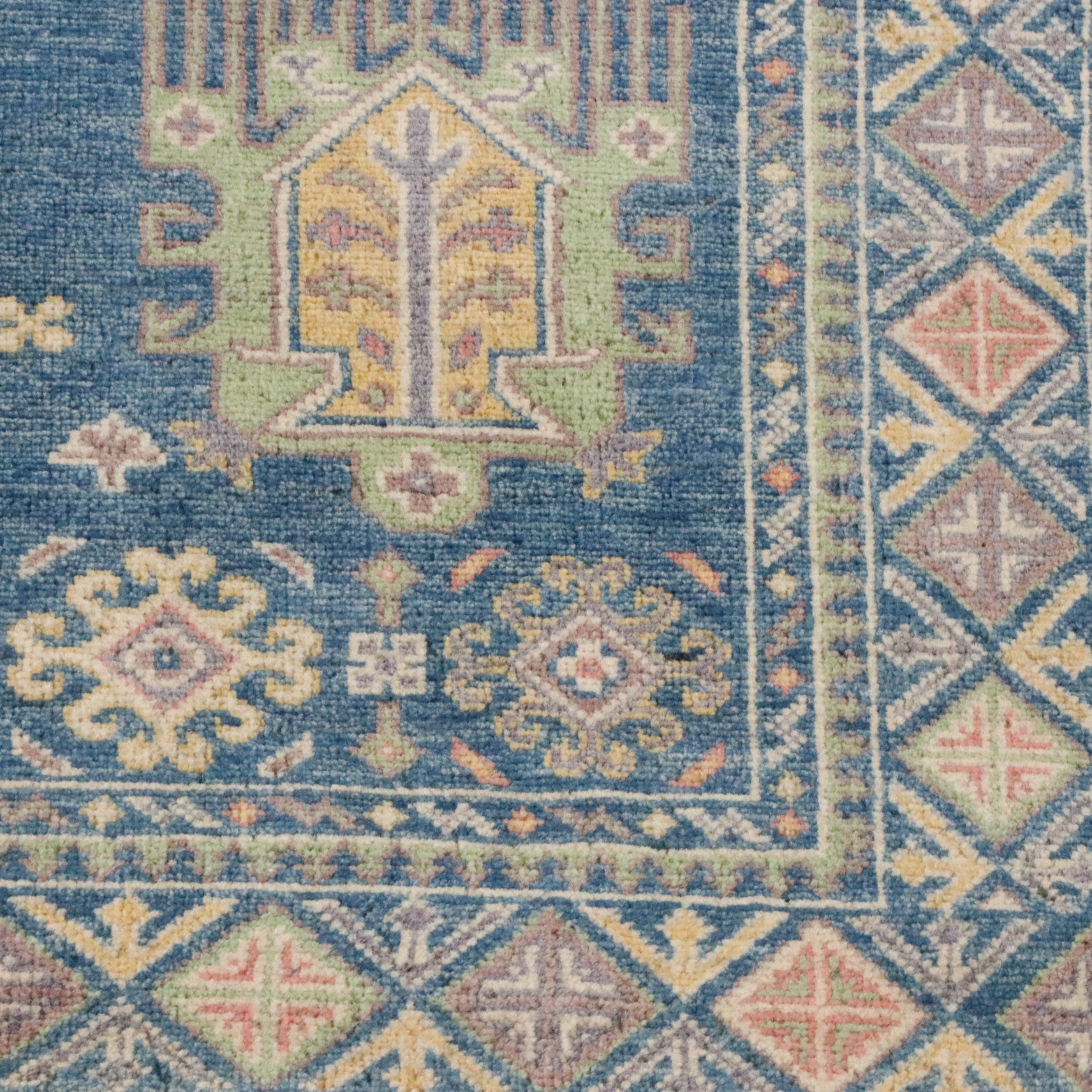 4' x 5'8 Hand-Knotted Afghan Kazak Area Rug