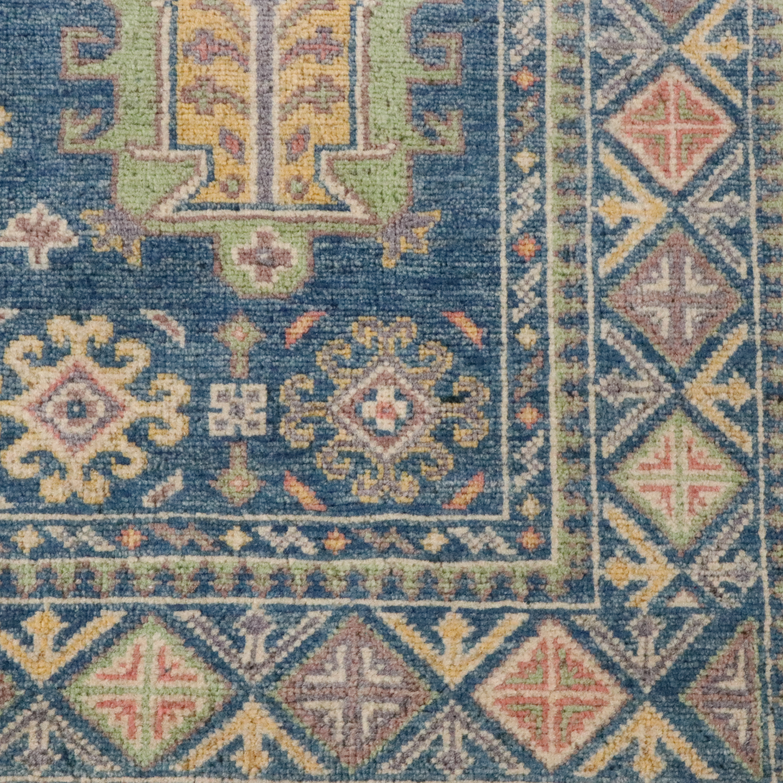 4' x 5'8 Hand-Knotted Afghan Kazak Area Rug