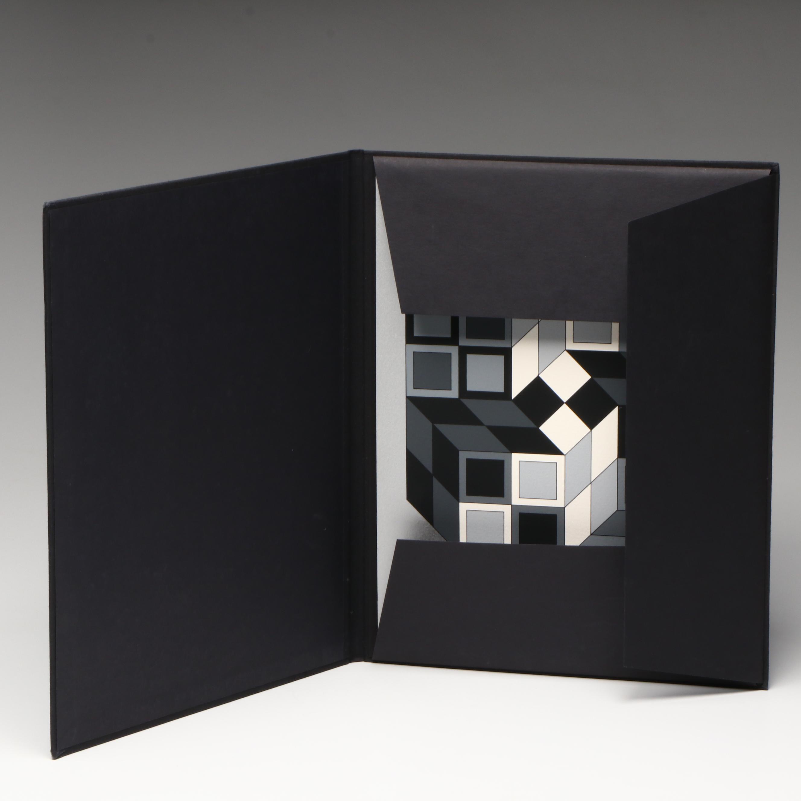 Victor Vasarely Op Art Serigraphs from Portfolio "Microcosmos," 1979