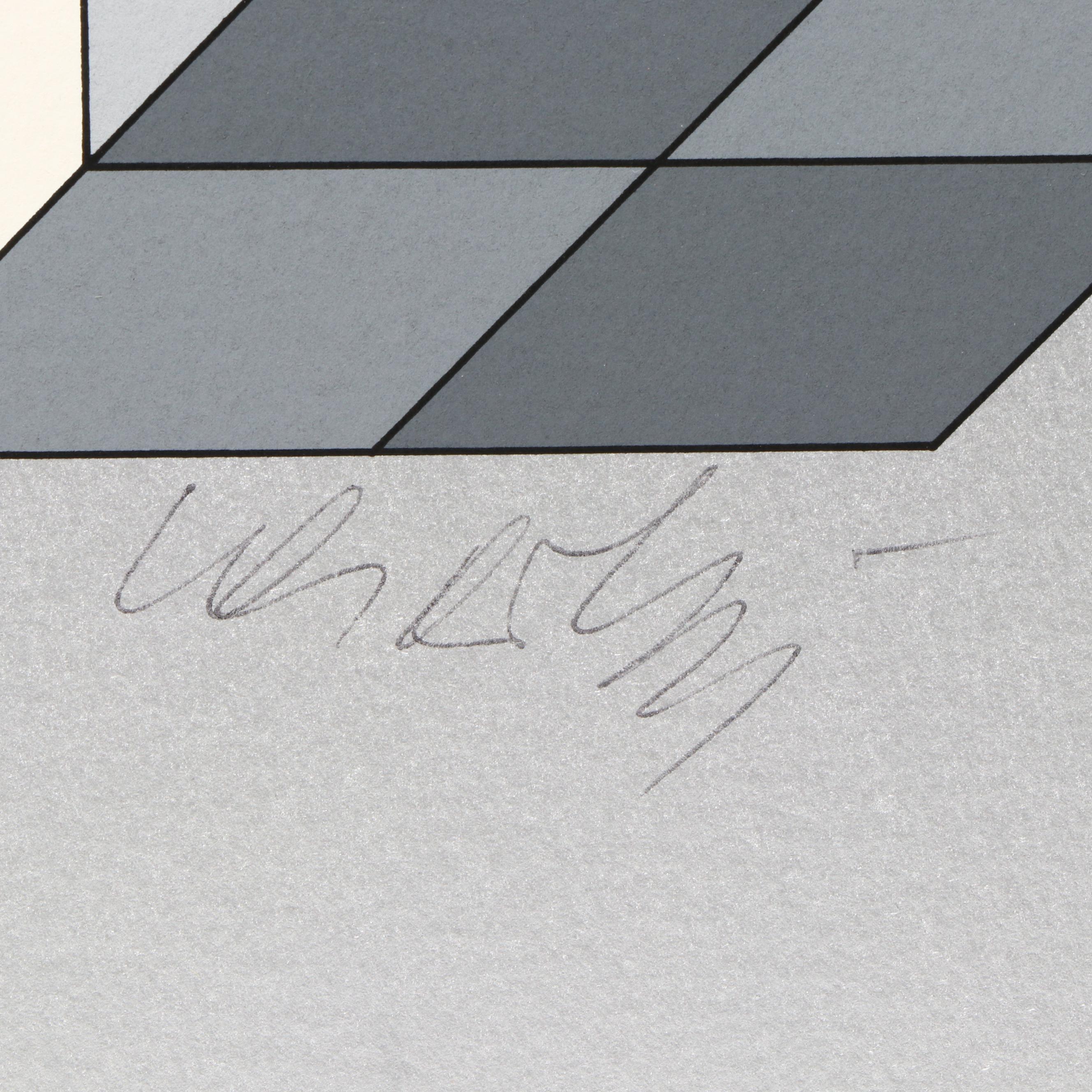 Victor Vasarely Op Art Serigraphs from Portfolio "Microcosmos," 1979