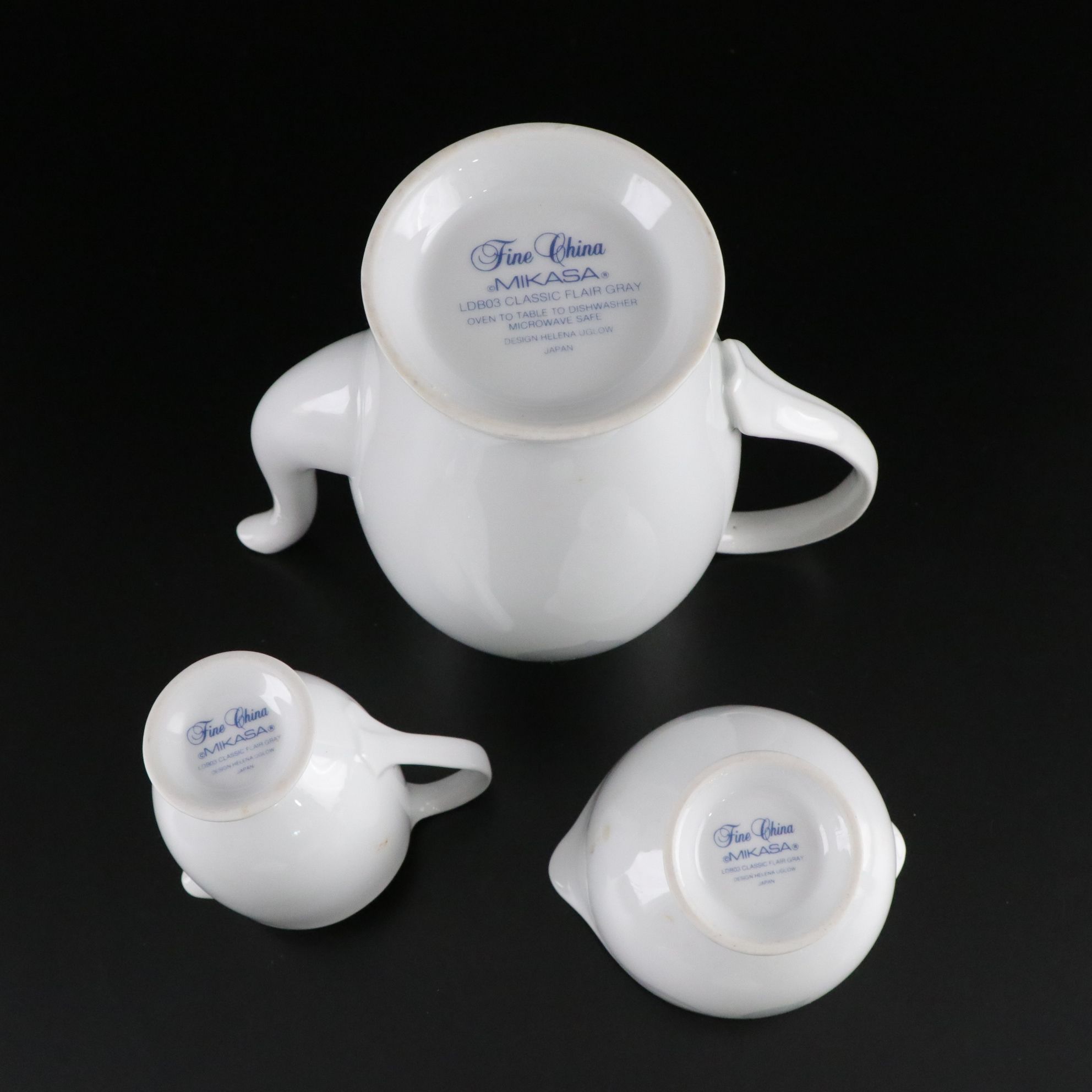 Mikasa "Classic Flair Gray" Dinnerware Set for 8 with Coffee Service