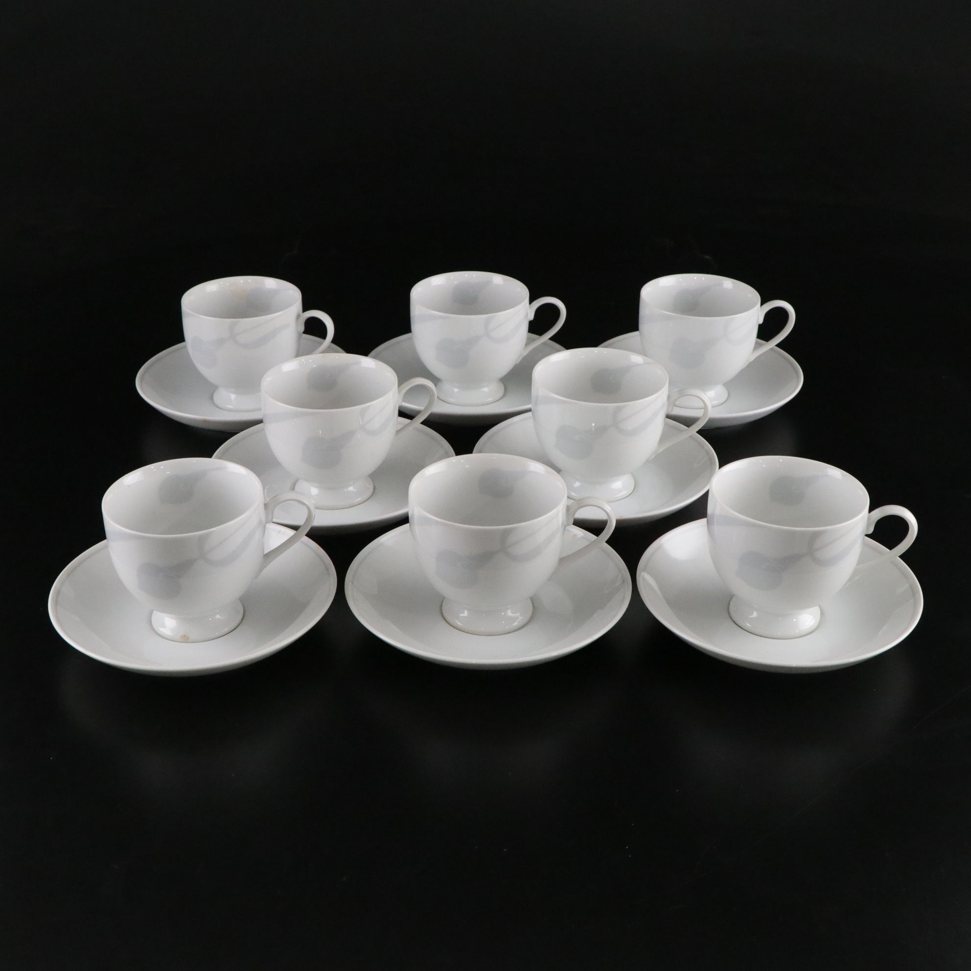 Mikasa "Classic Flair Gray" Dinnerware Set for 8 with Coffee Service