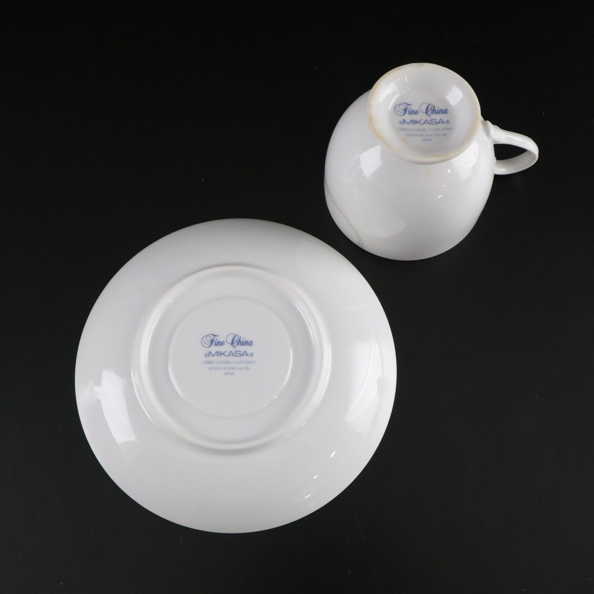 Mikasa "Classic Flair Gray" Dinnerware Set for 8 with Coffee Service