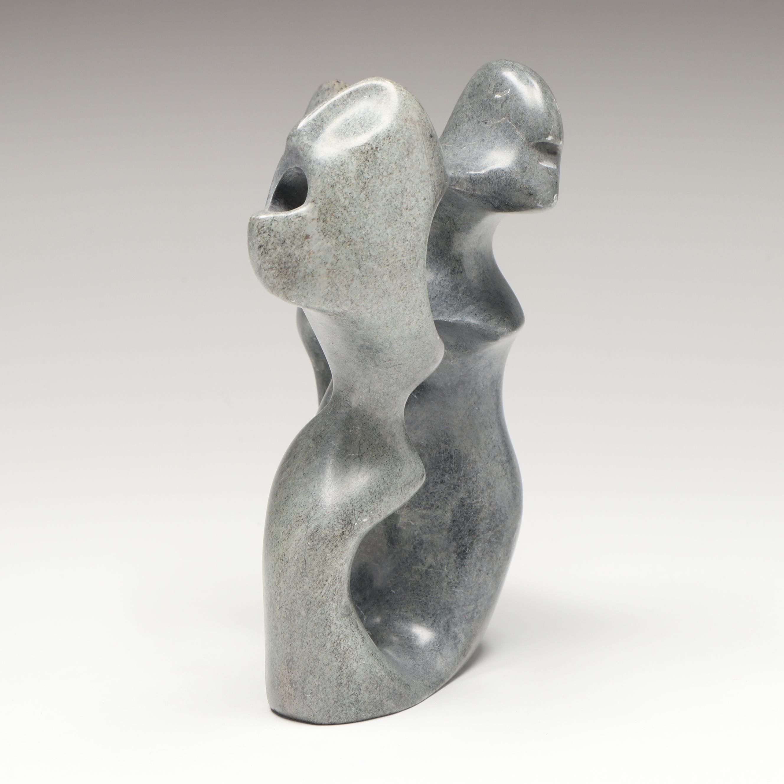 Alex Alikashuak Inuit Carved Soapstone Sculpture