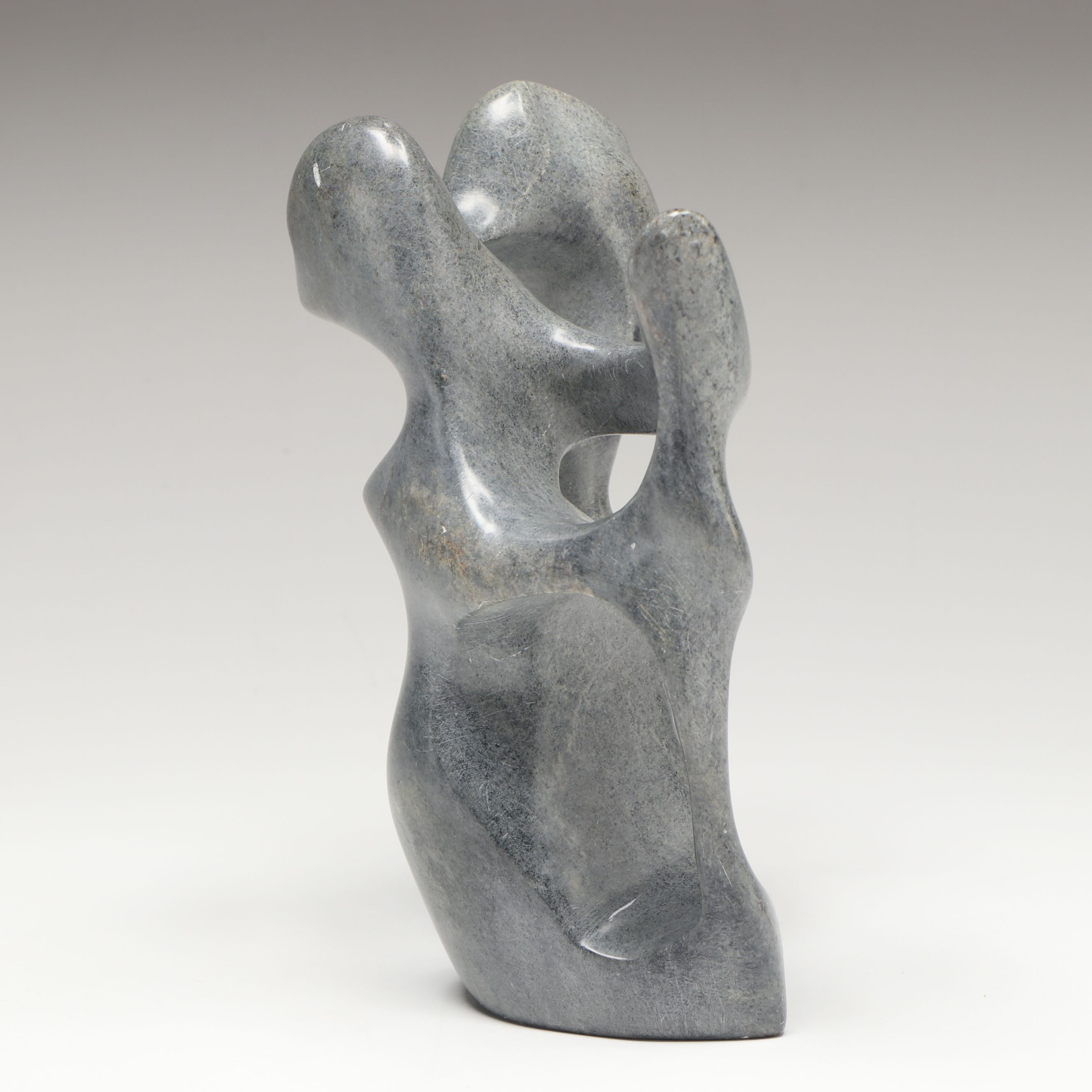 Alex Alikashuak Inuit Carved Soapstone Sculpture