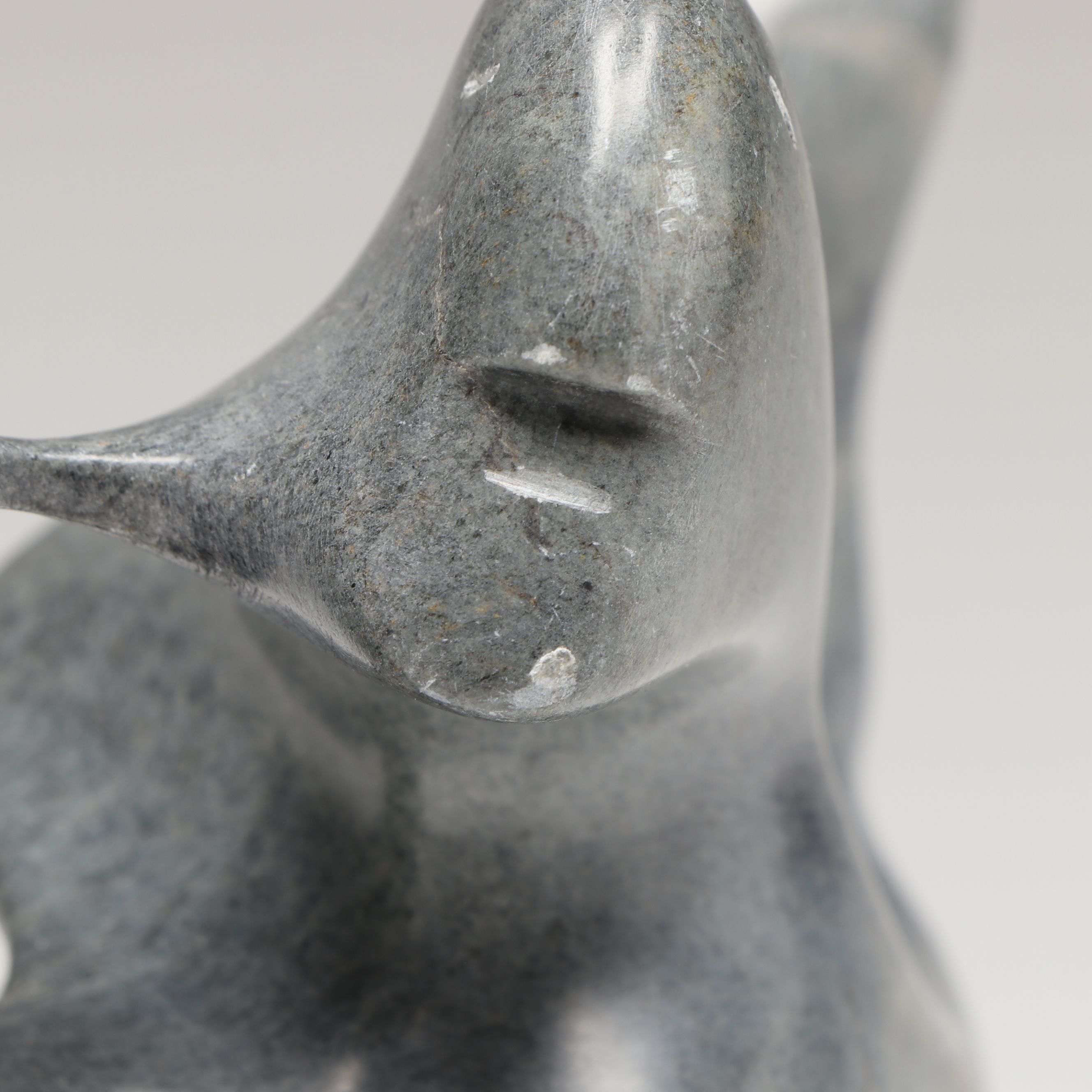 Alex Alikashuak Inuit Carved Soapstone Sculpture