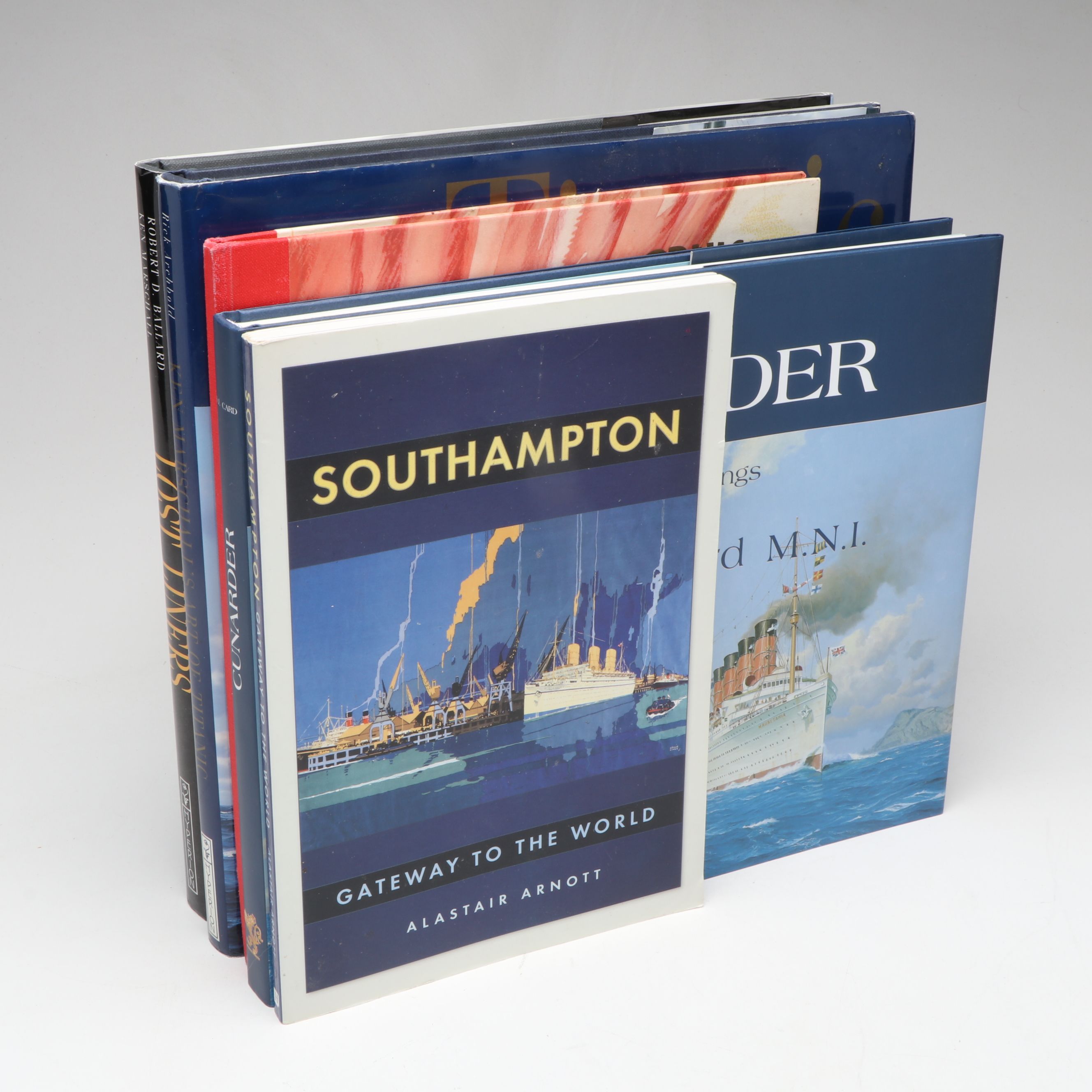 Signed "Cunarder: Maritime Paintings" by Stephen J. Card and More Books