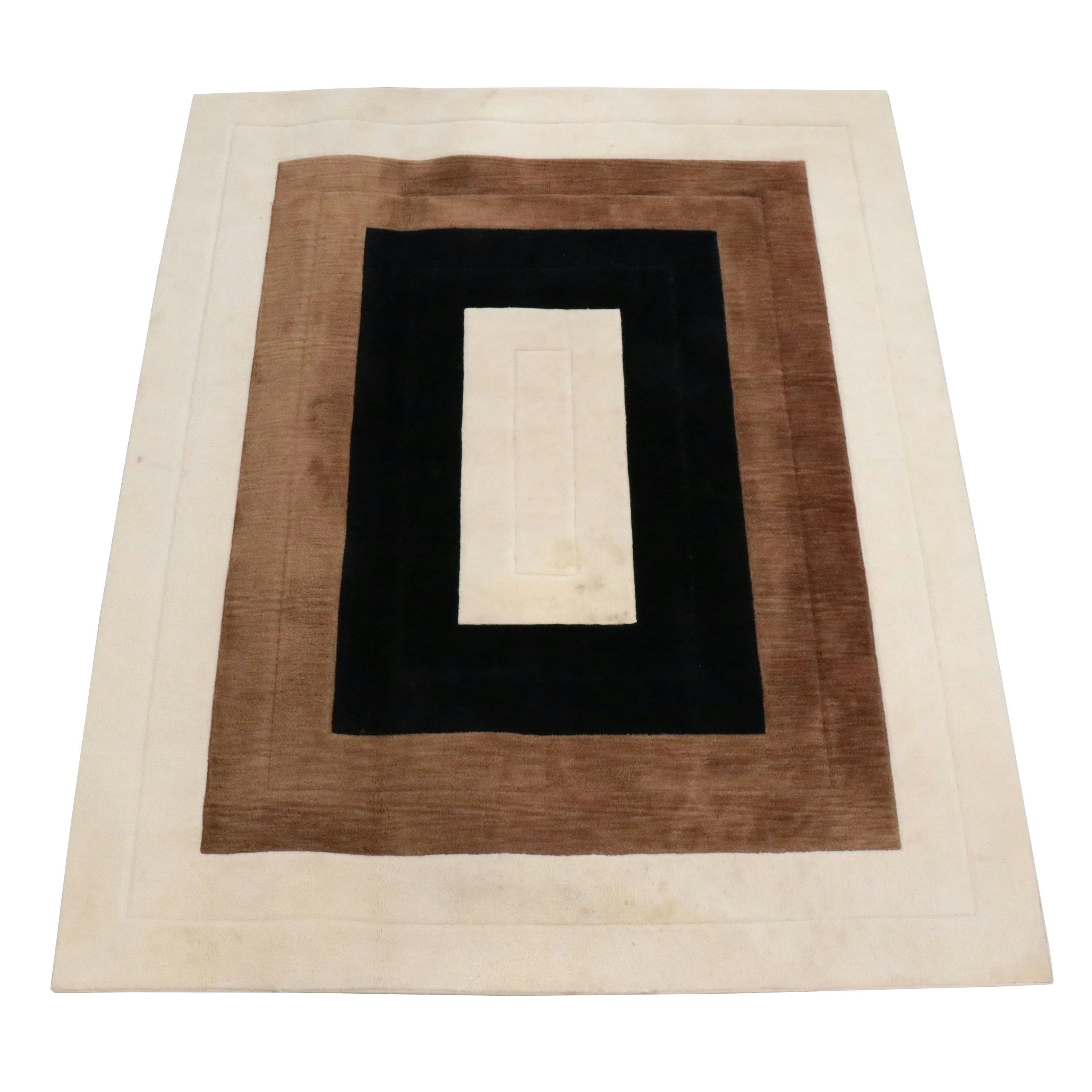 8' x 9'11 Hand-Tufted Color Block Area Rug