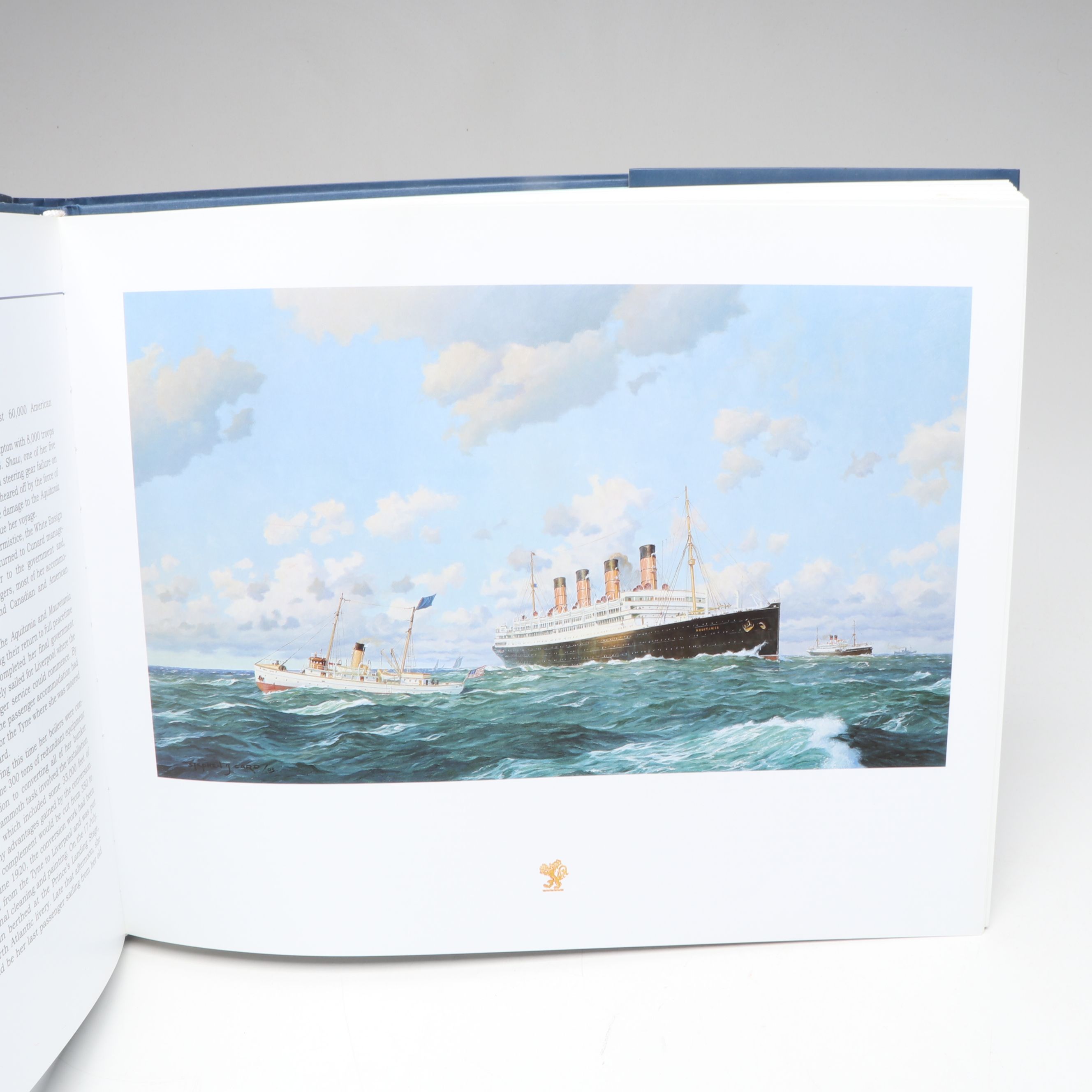 Signed "Cunarder: Maritime Paintings" by Stephen J. Card and More Books