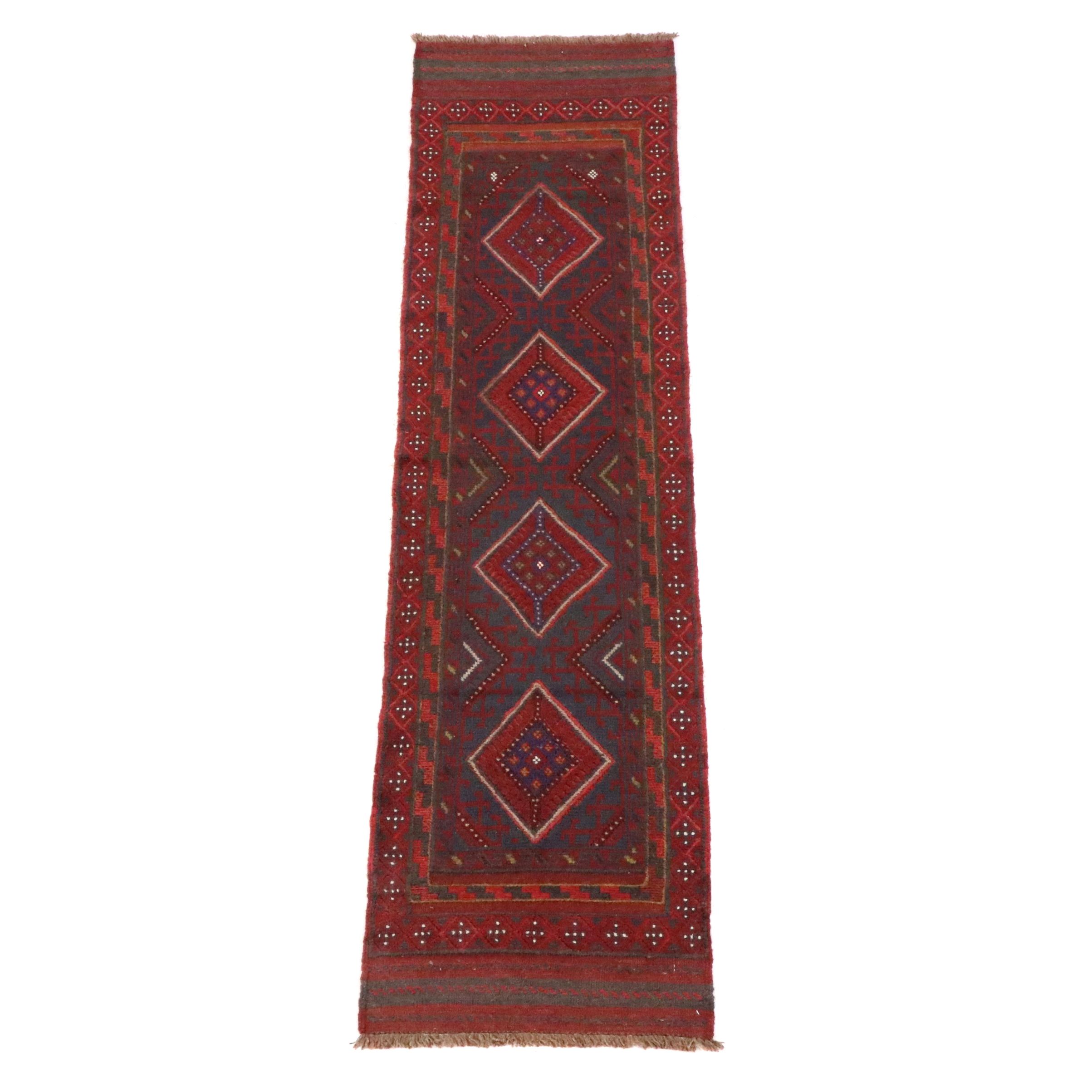 2'1 x 8'1 Handwoven Afghan Mashwani Carpet Runner