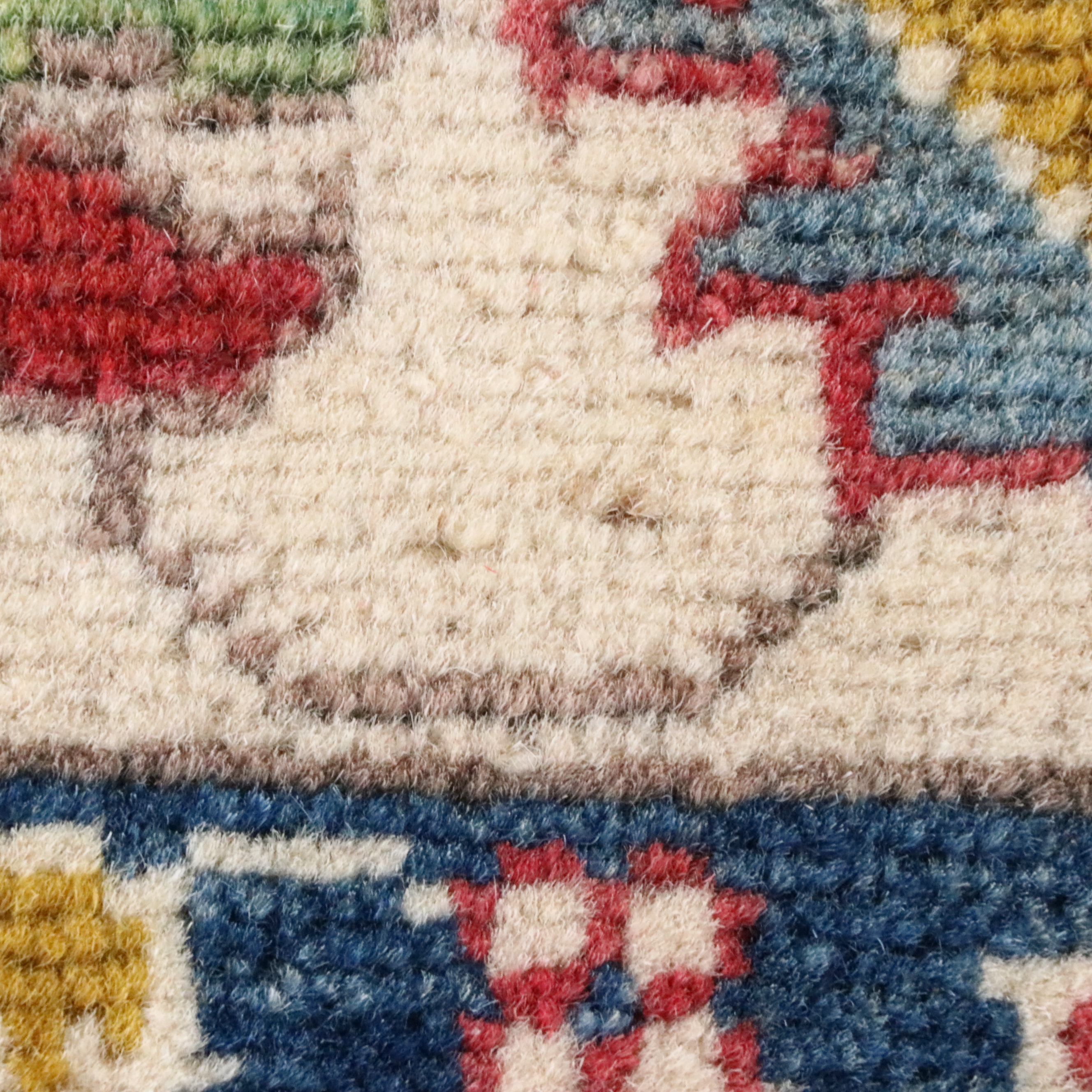 4'2 x 6' Hand-Knotted Pakistani Kazak Area Rug