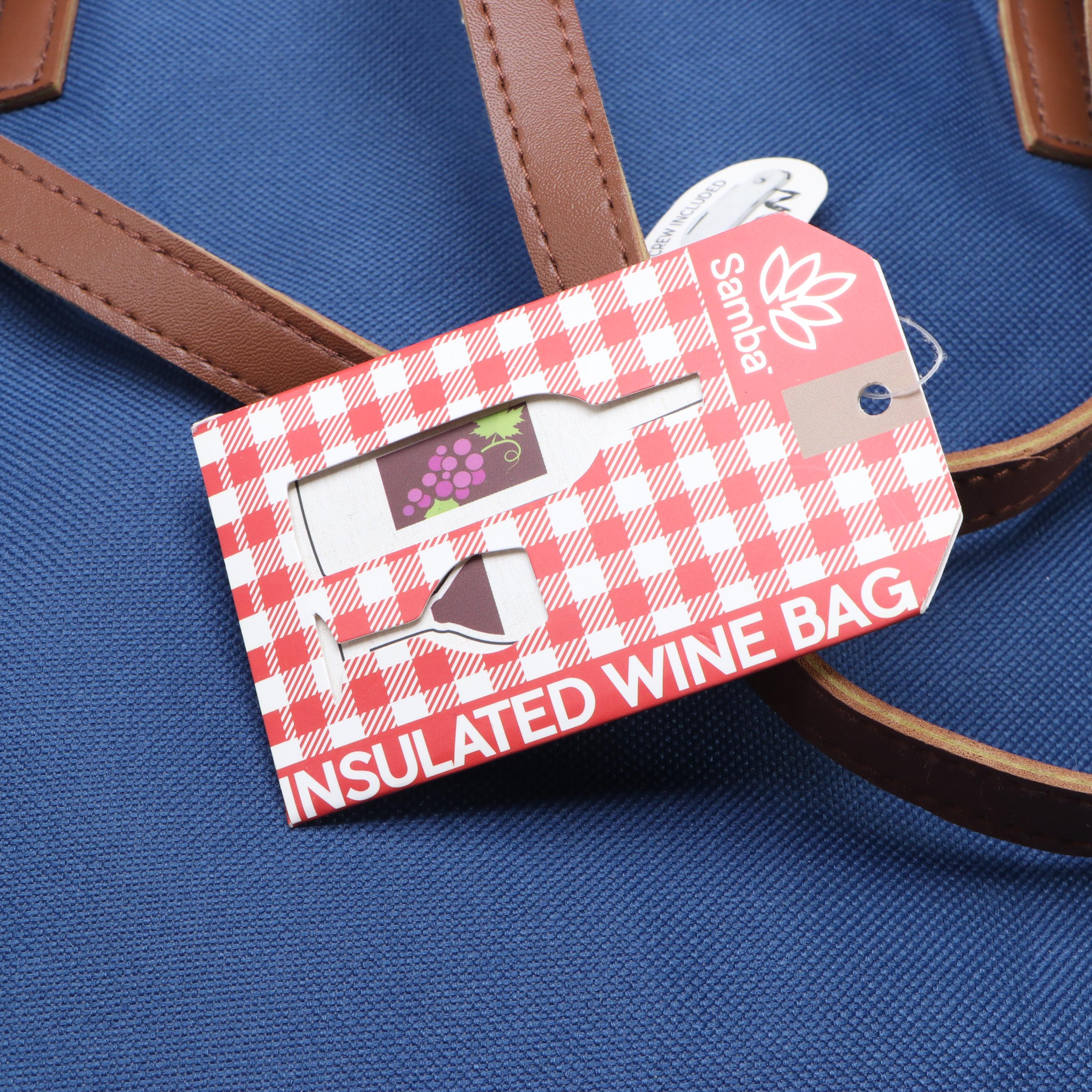 Samba Insulated Wine Zip Tote & Stainless Corkscrew With Sally Huss & Other Bags