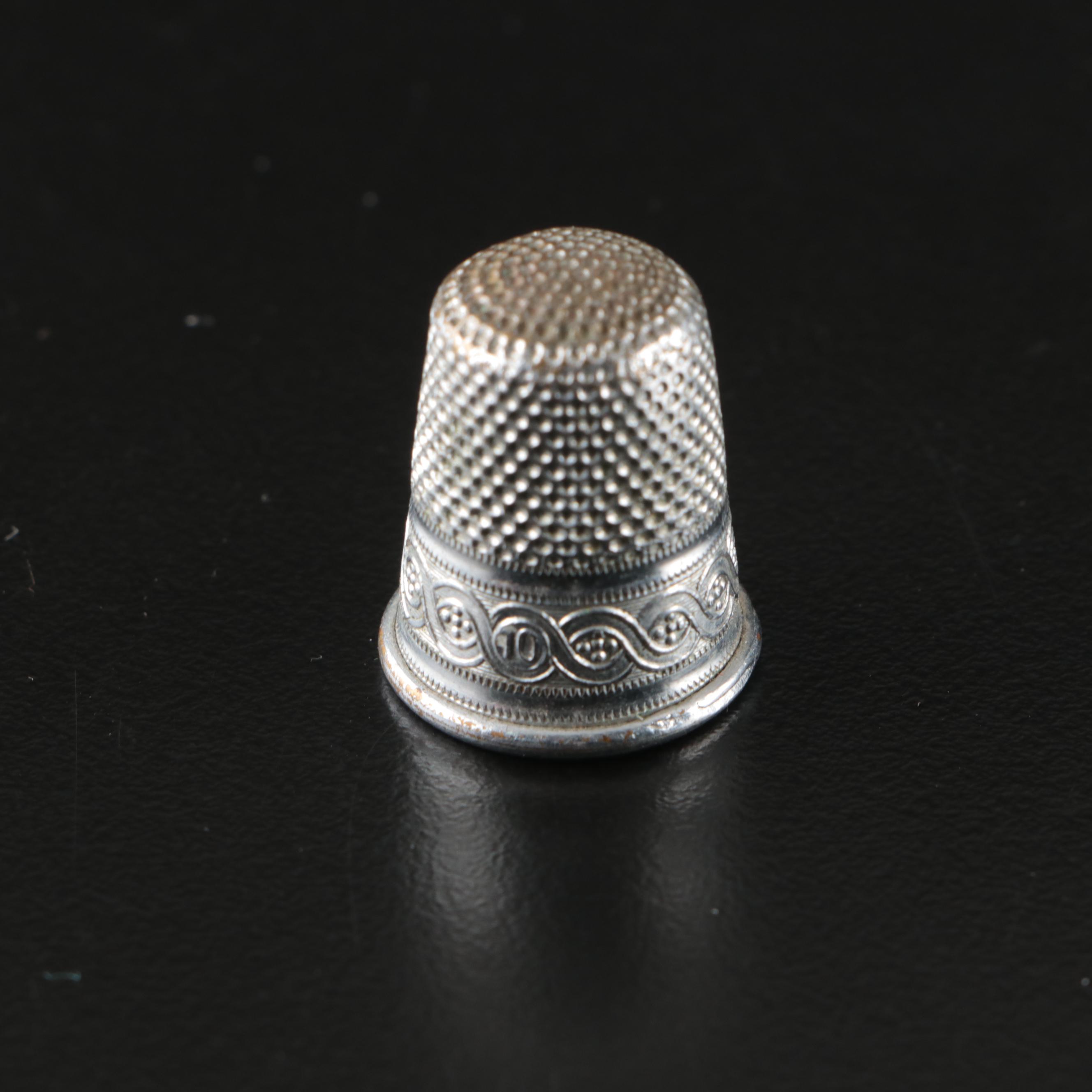 S. Kirk & Son Sterling Silver Bowls with Candle Holder and Thimbles